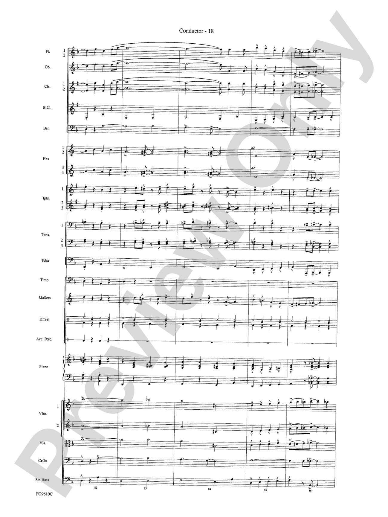 A Salute to the Big Apple: Full Orchestra Conductor Score & Parts