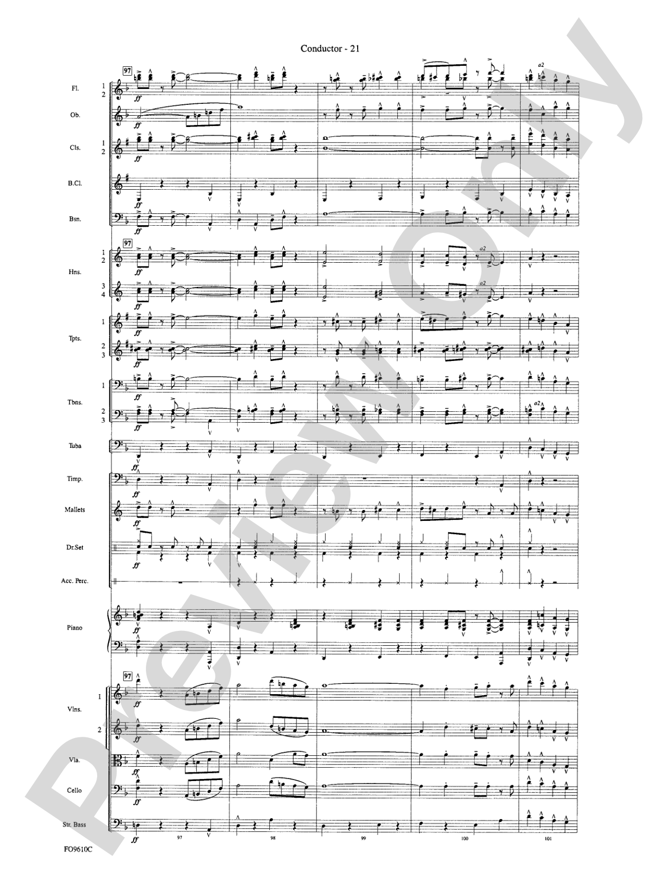 A Salute to the Big Apple: Full Orchestra Conductor Score & Parts