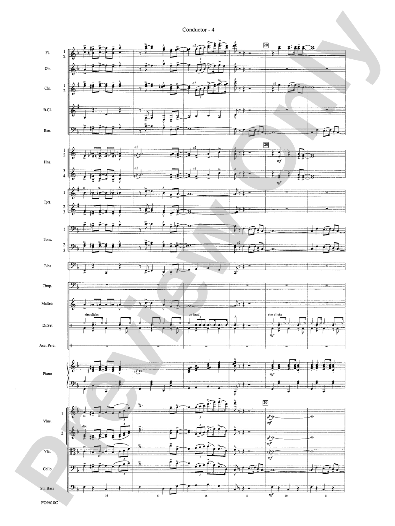 A Salute to the Big Apple: Full Orchestra Conductor Score & Parts