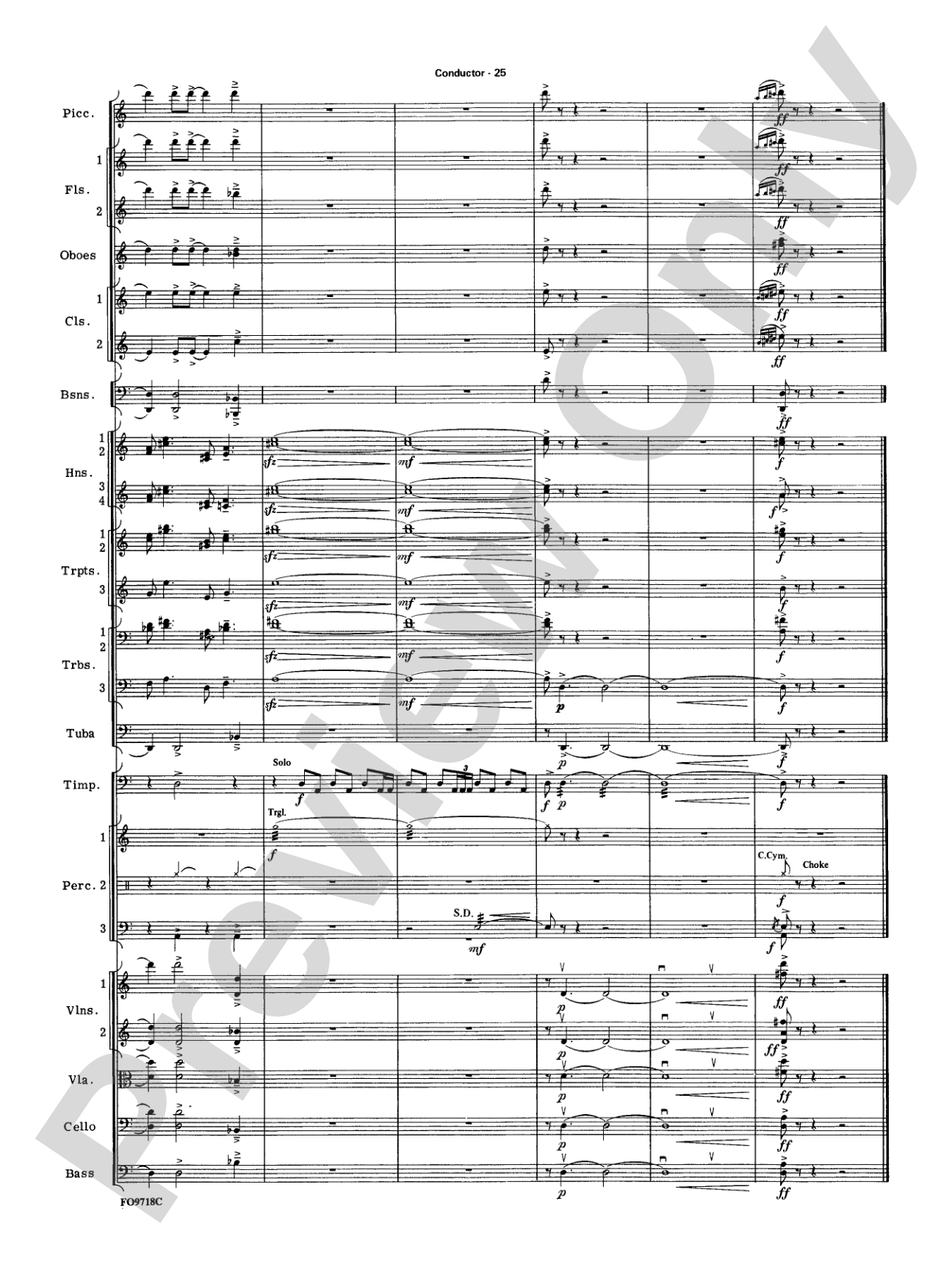 The Empire Strikes Back Medley: Full Orchestra Conductor Score & Parts