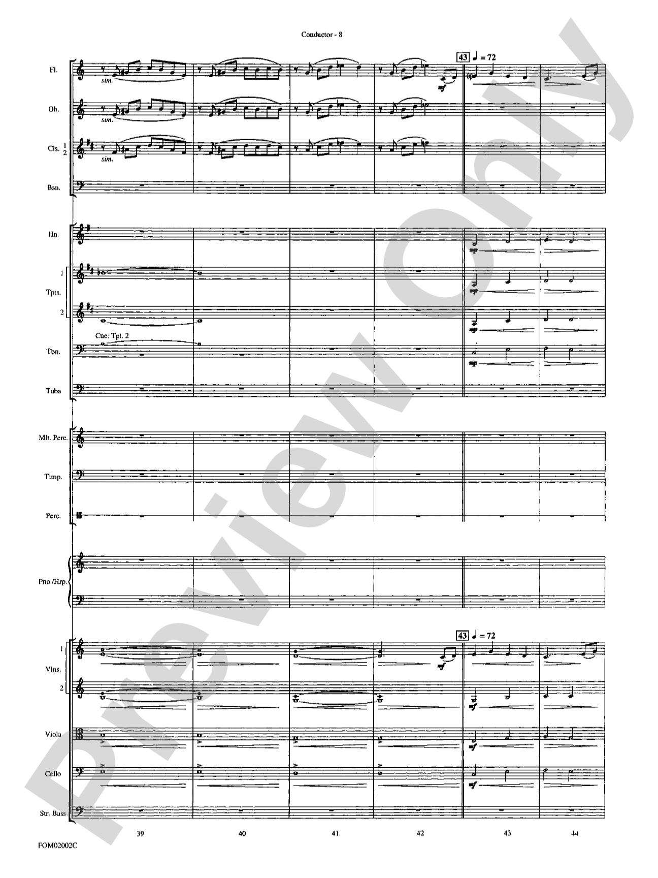 The Lord of the Rings: The Fellowship of the Ring: Full Orchestra Conductor Score & Parts
