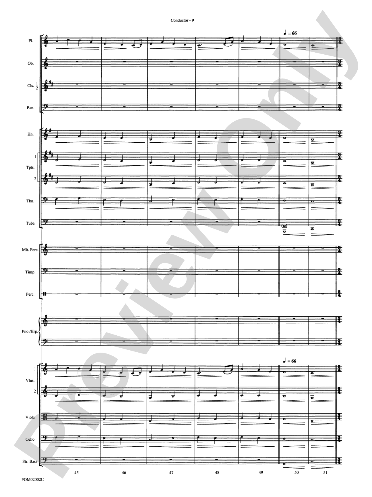 The Lord of the Rings: The Fellowship of the Ring: Full Orchestra Conductor Score & Parts