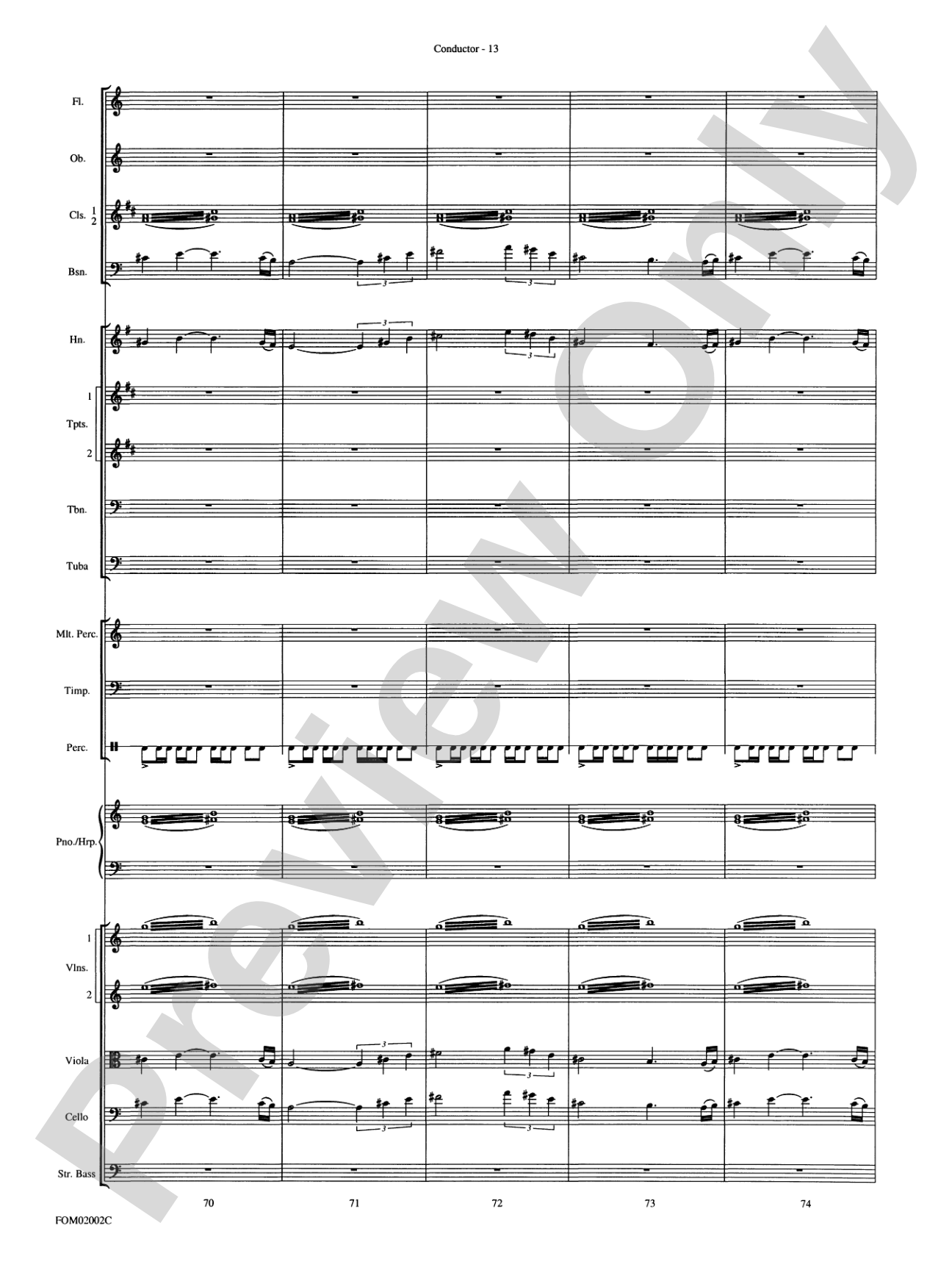 The Lord of the Rings: The Fellowship of the Ring: Full Orchestra Conductor Score & Parts