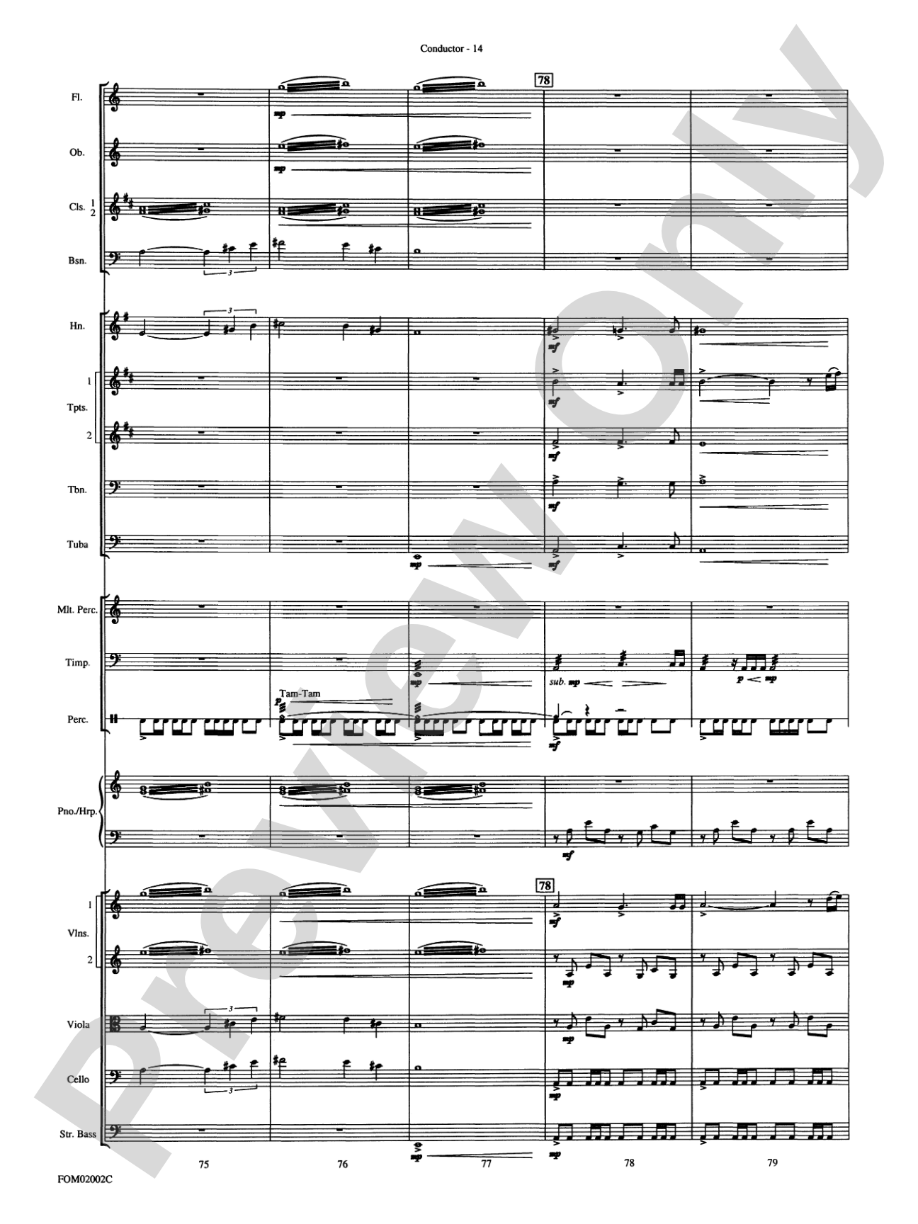 The Lord of the Rings: The Fellowship of the Ring: Full Orchestra Conductor Score & Parts