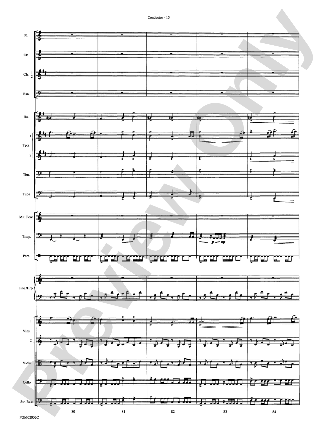 The Lord of the Rings: The Fellowship of the Ring: Full Orchestra Conductor Score & Parts