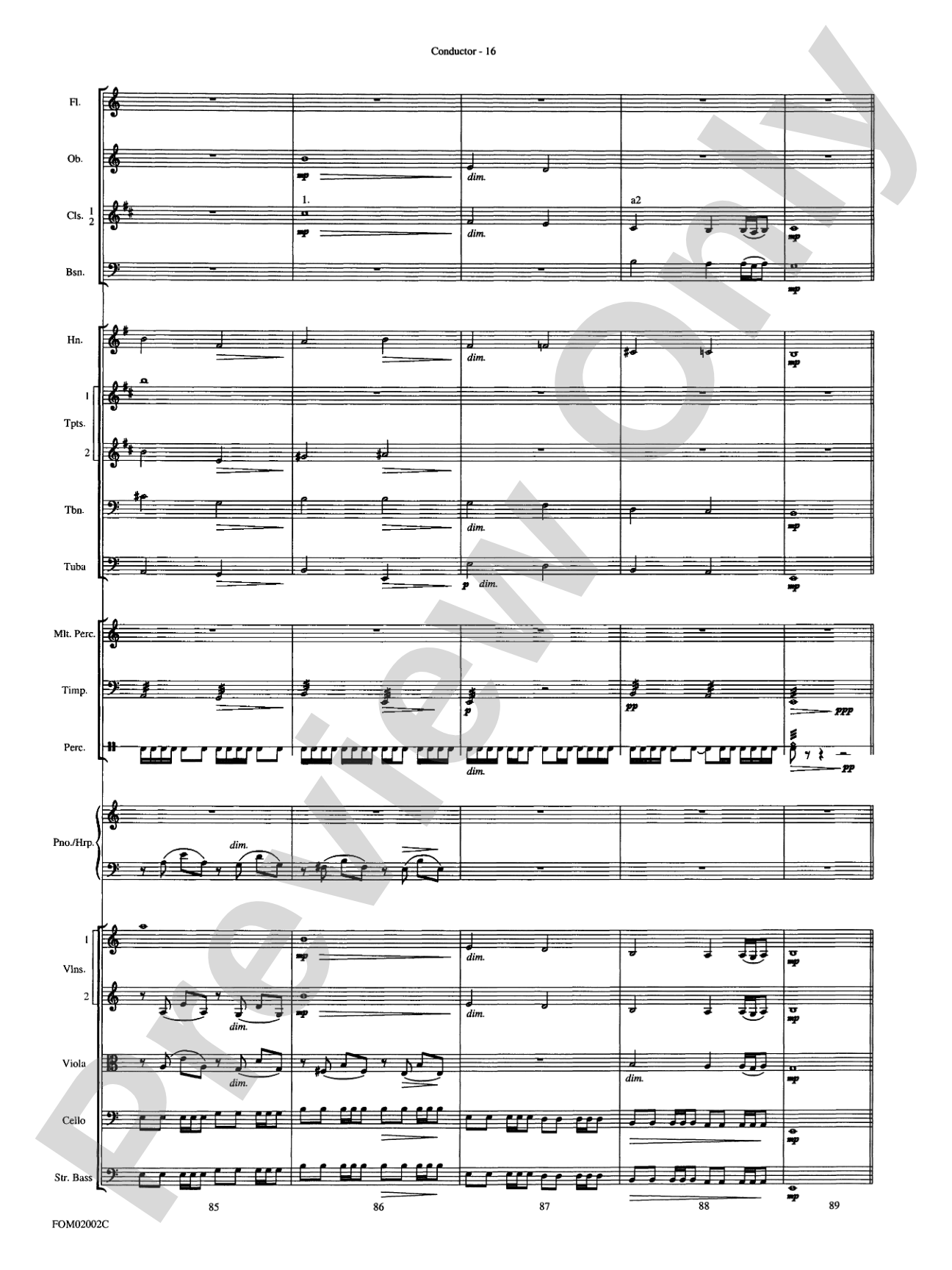 The Lord of the Rings: The Fellowship of the Ring: Full Orchestra Conductor Score & Parts