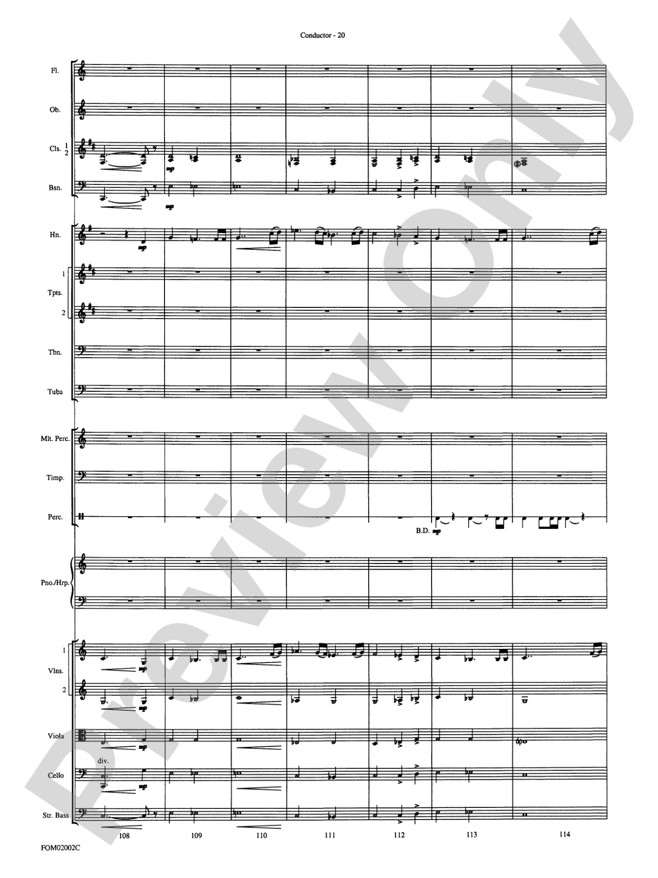The Lord of the Rings: The Fellowship of the Ring: Full Orchestra Conductor Score & Parts