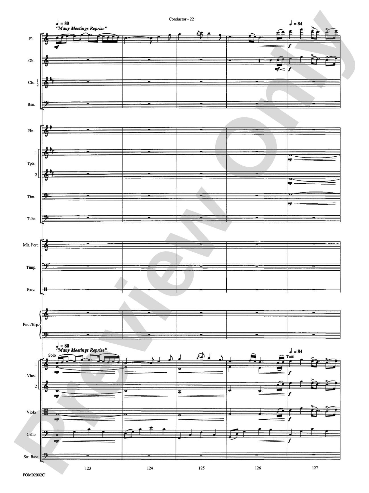 The Lord of the Rings: The Fellowship of the Ring: Full Orchestra Conductor Score & Parts