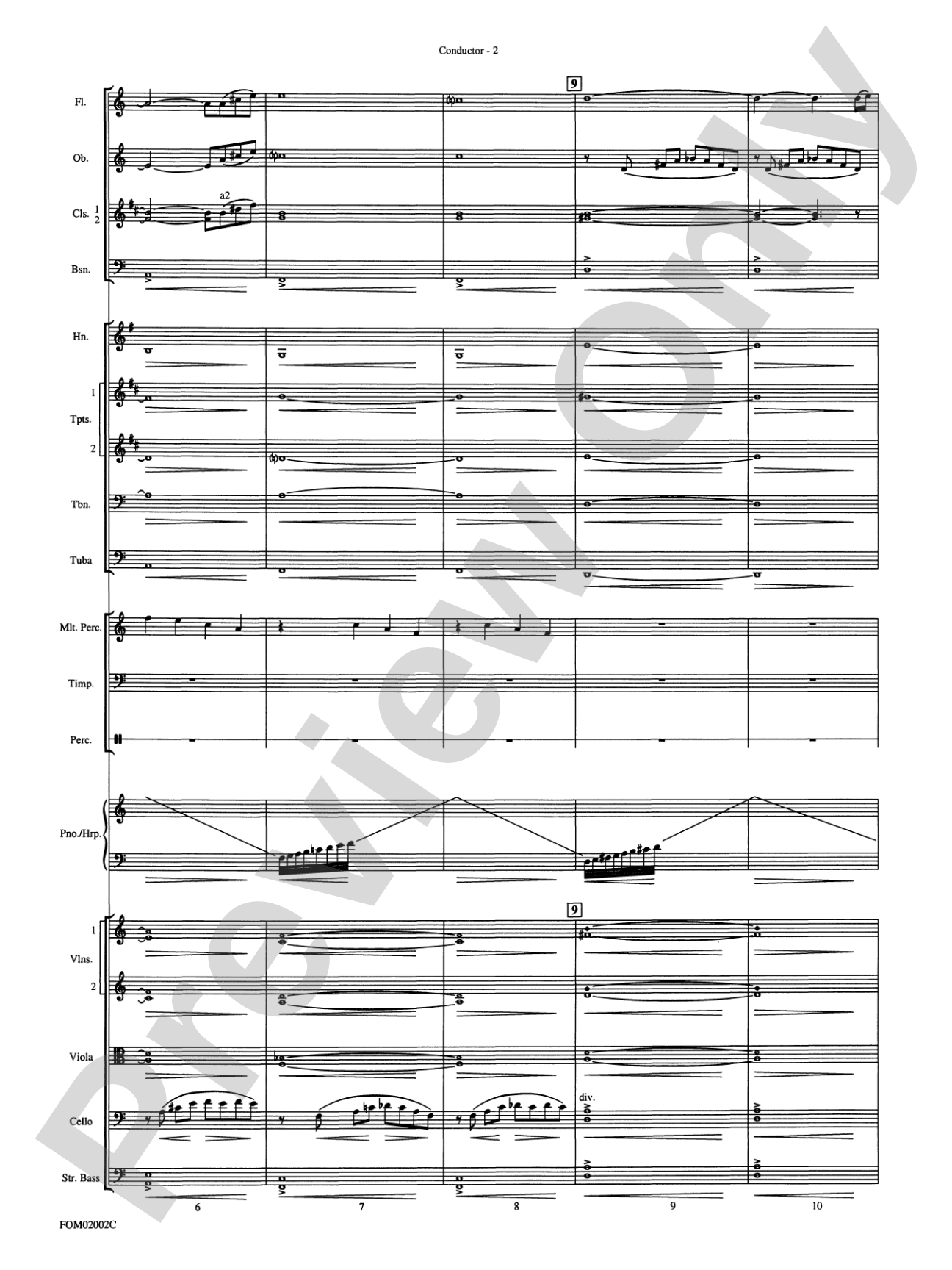 The Lord of the Rings: The Fellowship of the Ring: Full Orchestra Conductor Score & Parts
