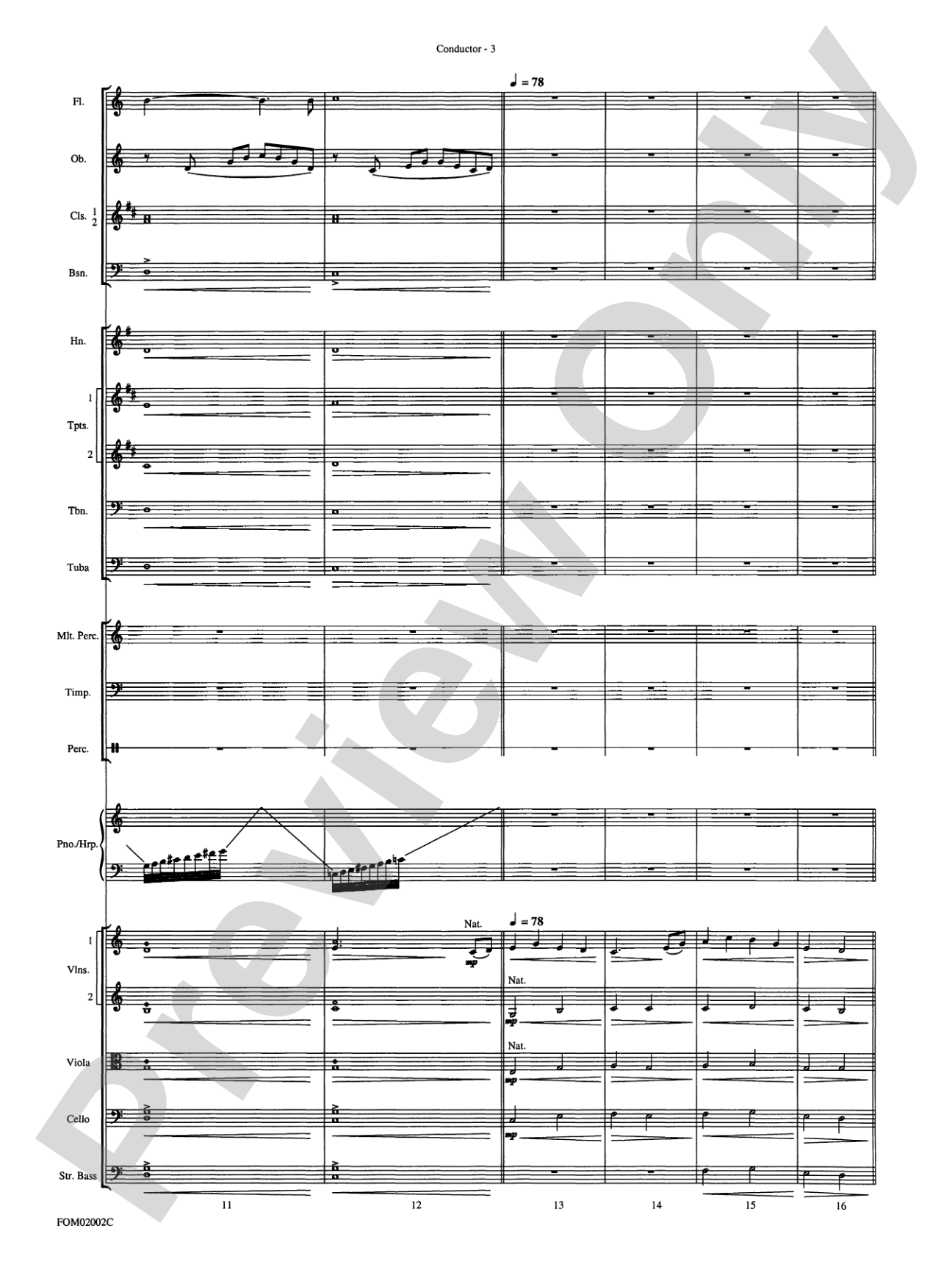The Lord of the Rings: The Fellowship of the Ring: Full Orchestra Conductor Score & Parts