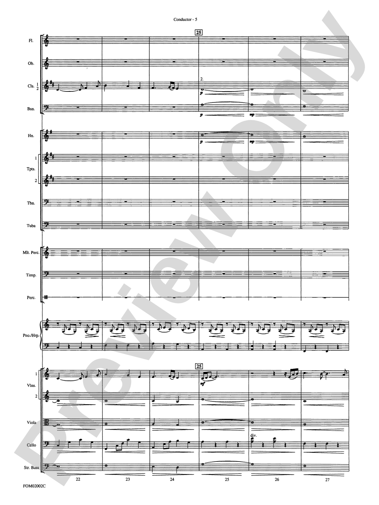 The Lord of the Rings: The Fellowship of the Ring: Full Orchestra Conductor Score & Parts