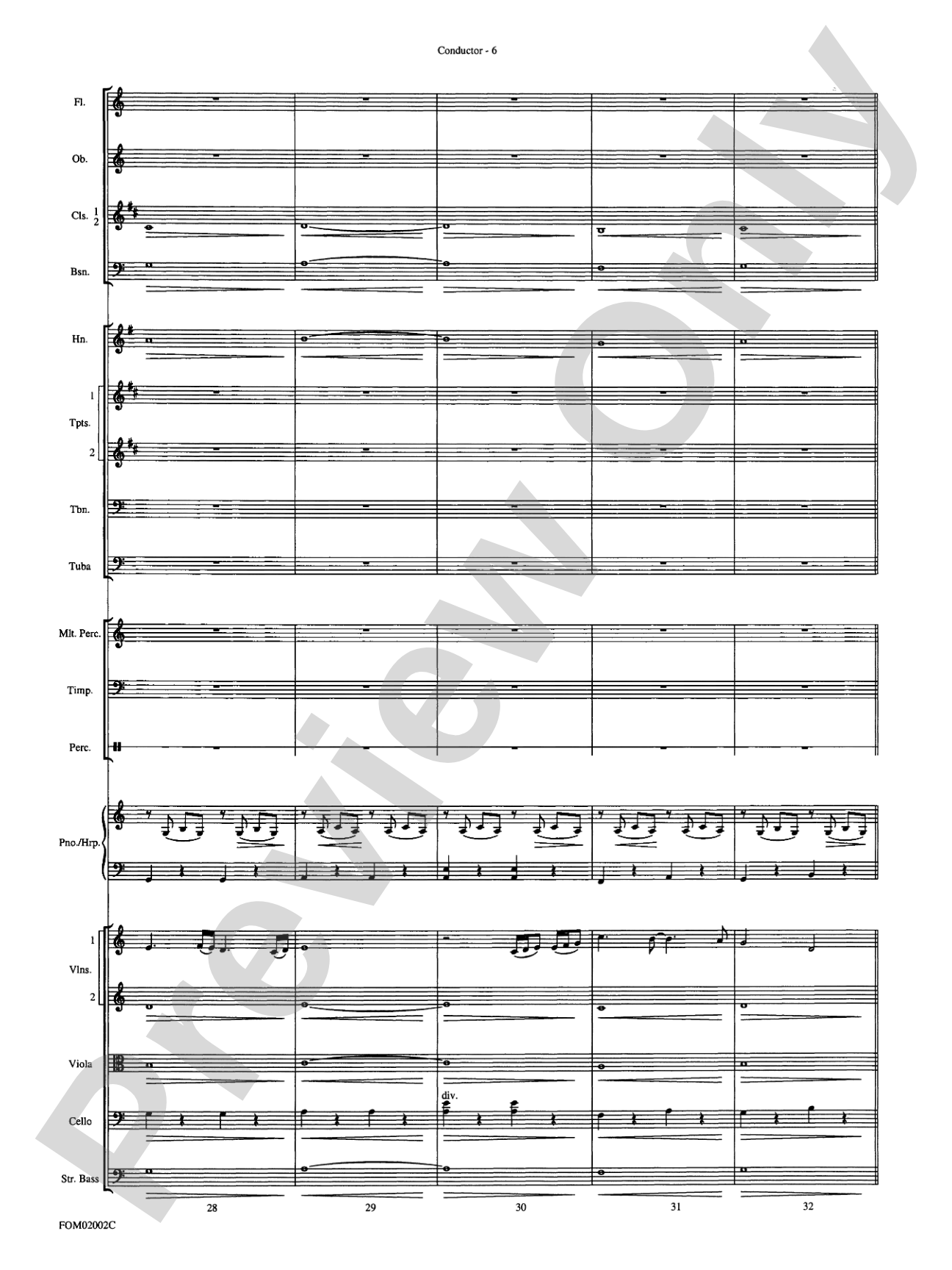 The Lord of the Rings: The Fellowship of the Ring: Full Orchestra Conductor Score & Parts