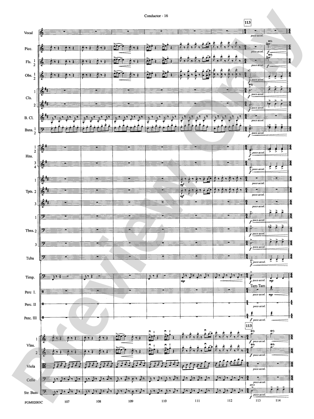The Lord of the Rings: The Fellowship of the Ring, Symphonic Suite from: Full Orchestra Conductor Score & Parts