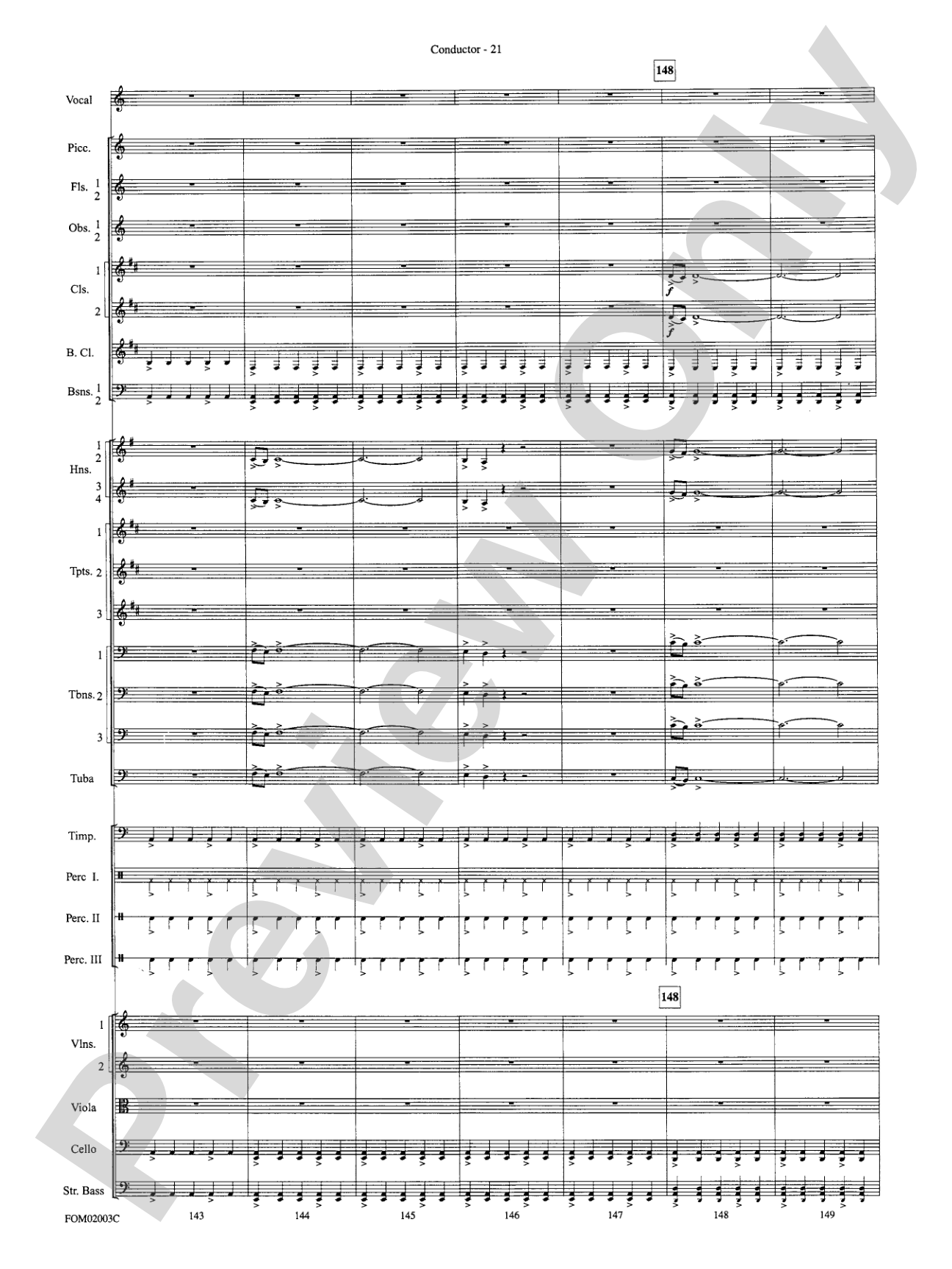 The Lord of the Rings: The Fellowship of the Ring, Symphonic Suite from: Full Orchestra Conductor Score & Parts