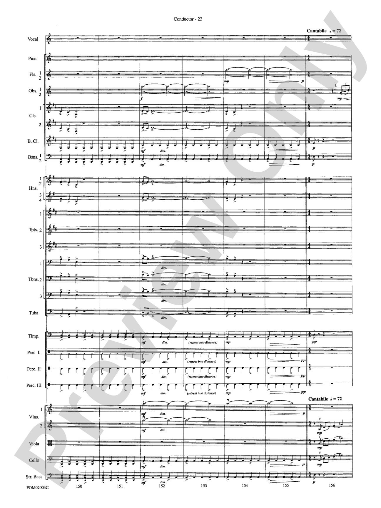 The Lord of the Rings: The Fellowship of the Ring, Symphonic Suite from: Full Orchestra Conductor Score & Parts