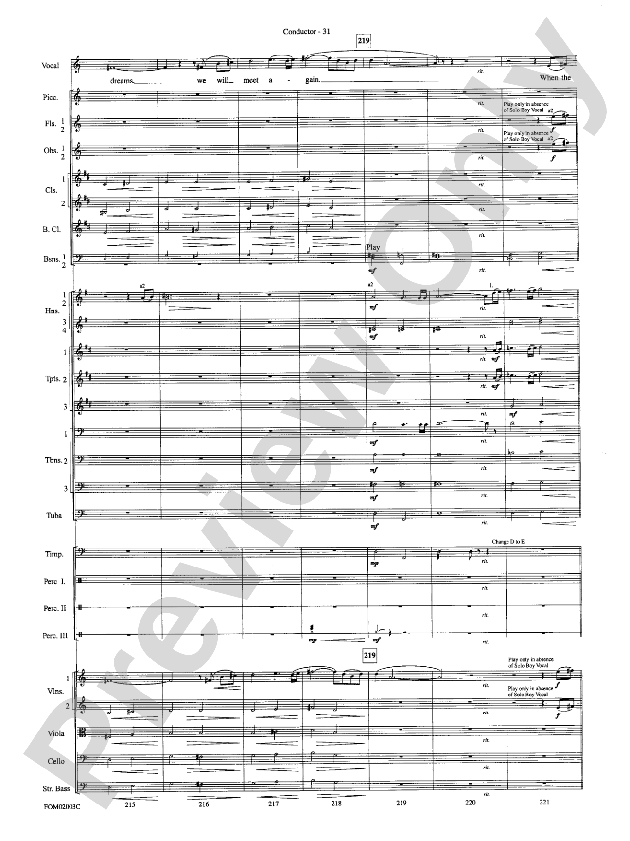 The Lord of the Rings: The Fellowship of the Ring, Symphonic Suite from: Full Orchestra Conductor Score & Parts
