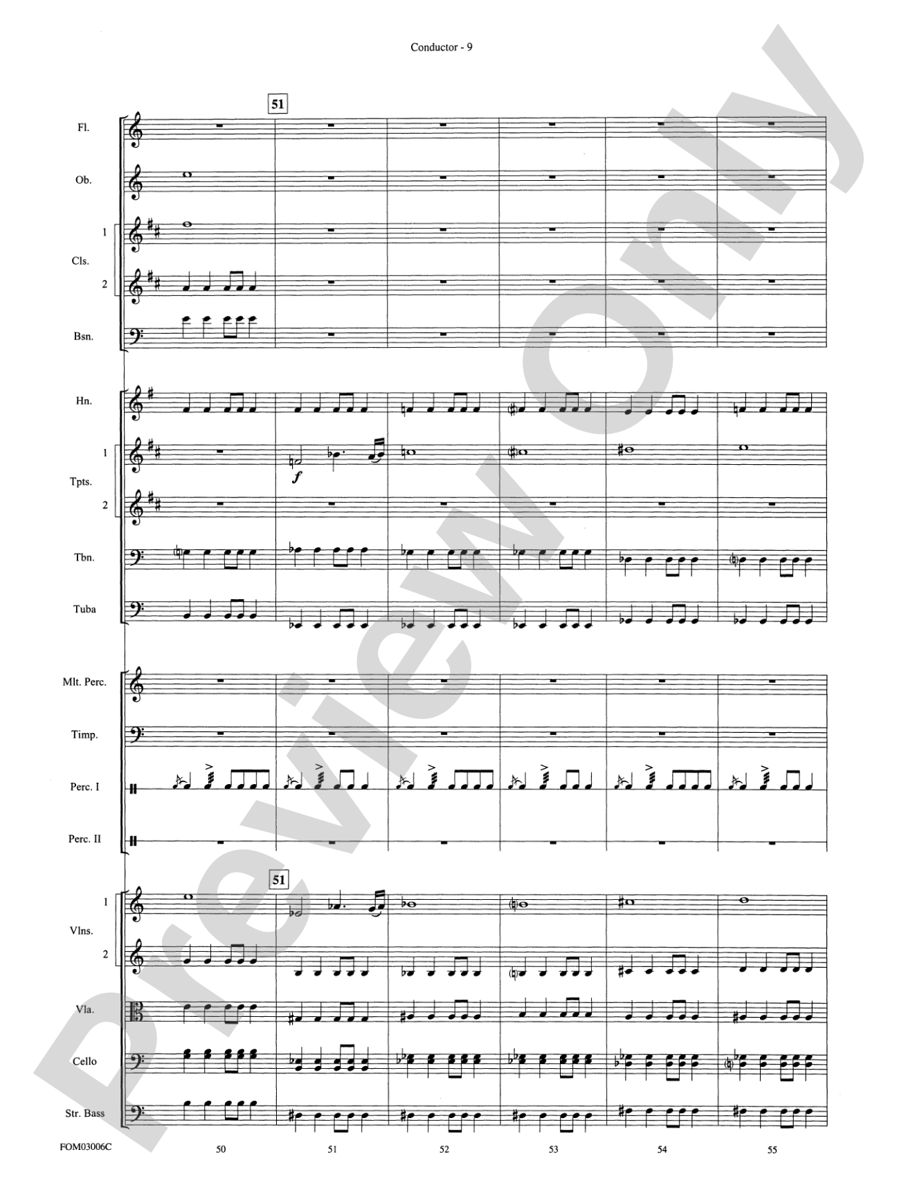 The Lord of the Rings: The Two Towers, Highlights from: Full Orchestra Conductor Score & Parts