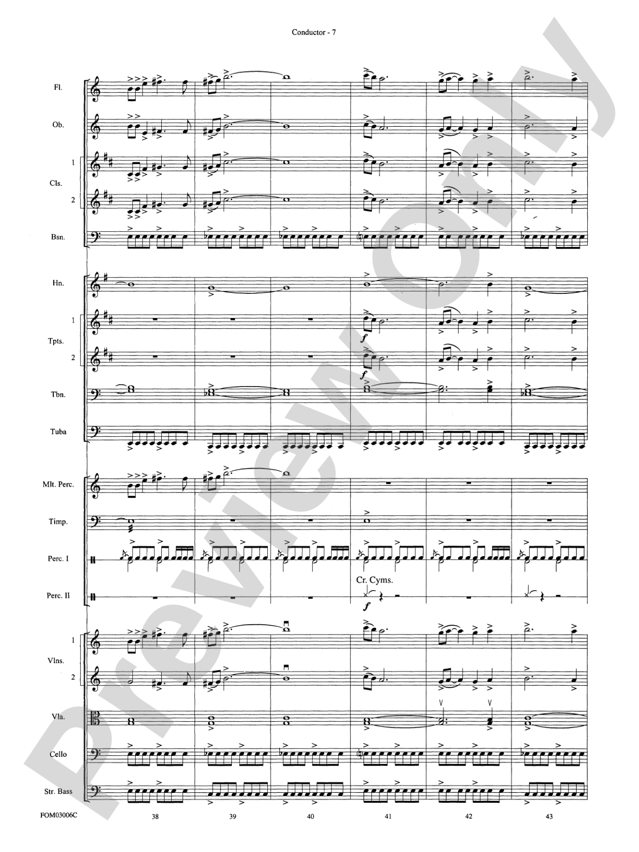 The Lord of the Rings: The Two Towers, Highlights from: Full Orchestra Conductor Score & Parts