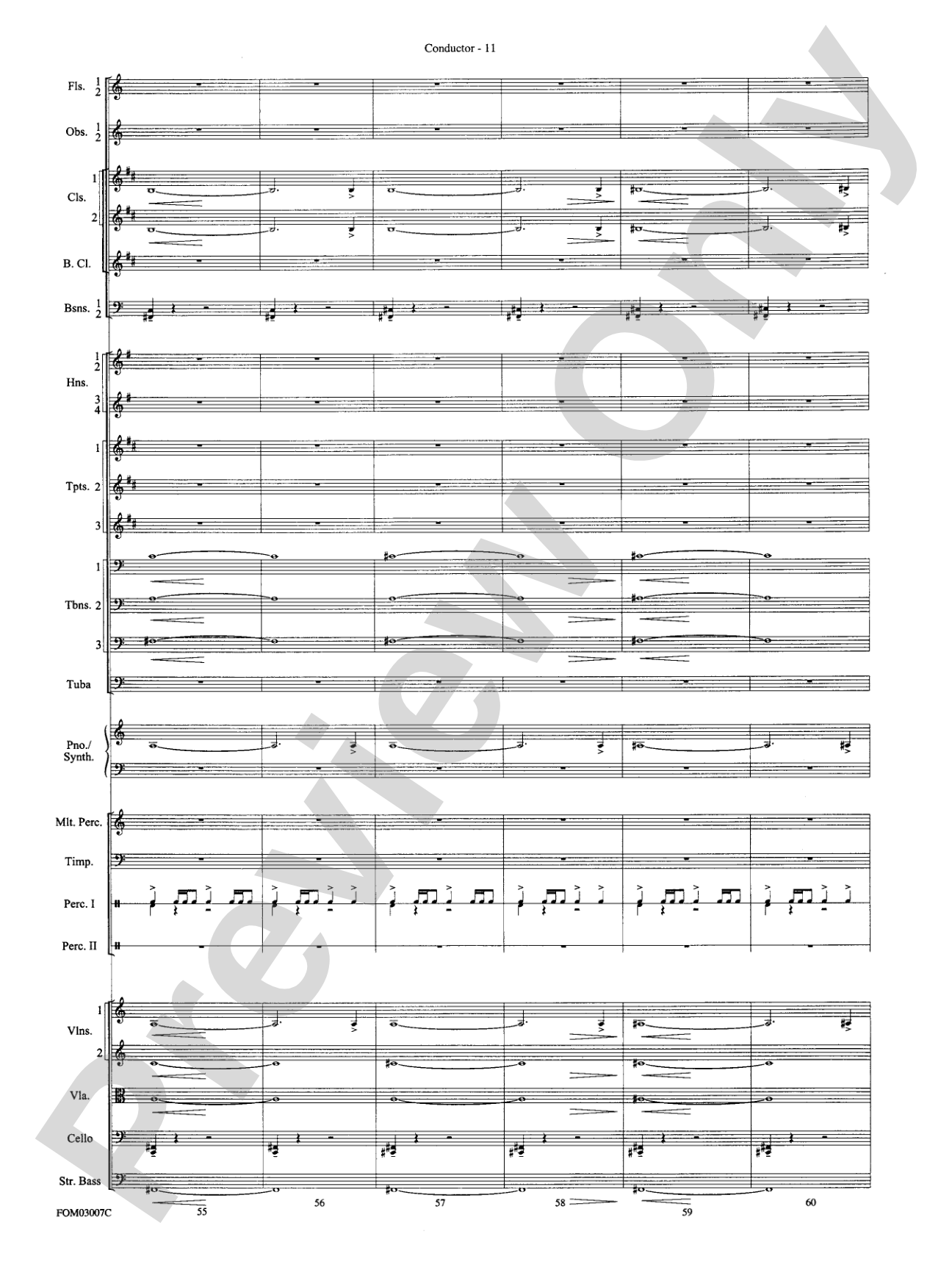 The Lord of the Rings: The Two Towers, Symphonic Suite from: Full Orchestra Conductor Score & Parts