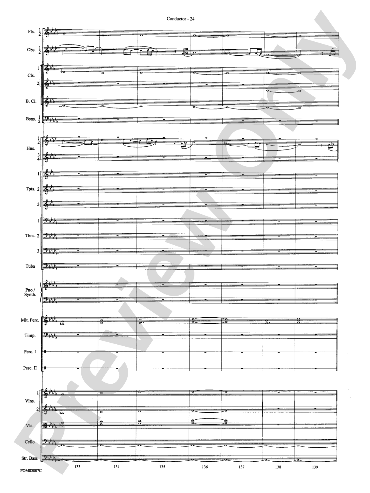 The Lord of the Rings: The Two Towers, Symphonic Suite from: Full Orchestra Conductor Score & Parts