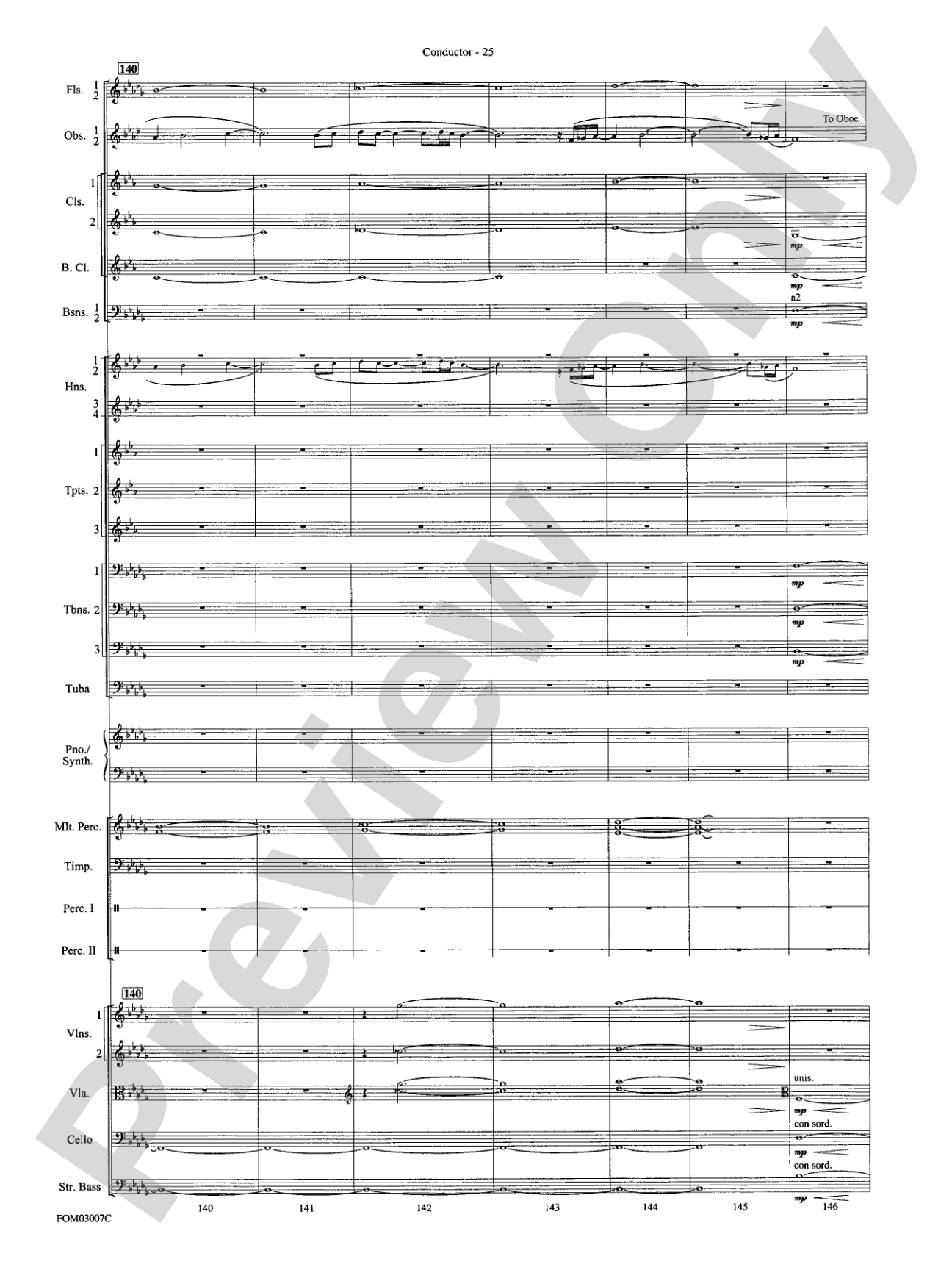 The Lord of the Rings: The Two Towers, Symphonic Suite from: Full Orchestra Conductor Score & Parts