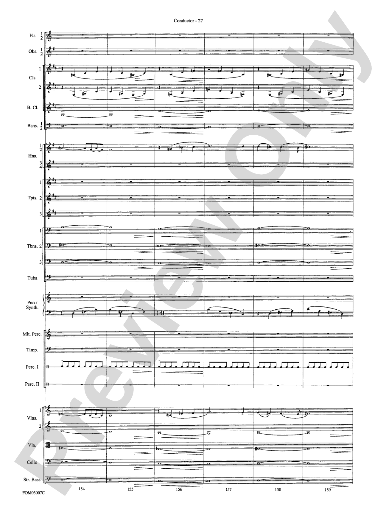 The Lord of the Rings: The Two Towers, Symphonic Suite from: Full Orchestra Conductor Score & Parts