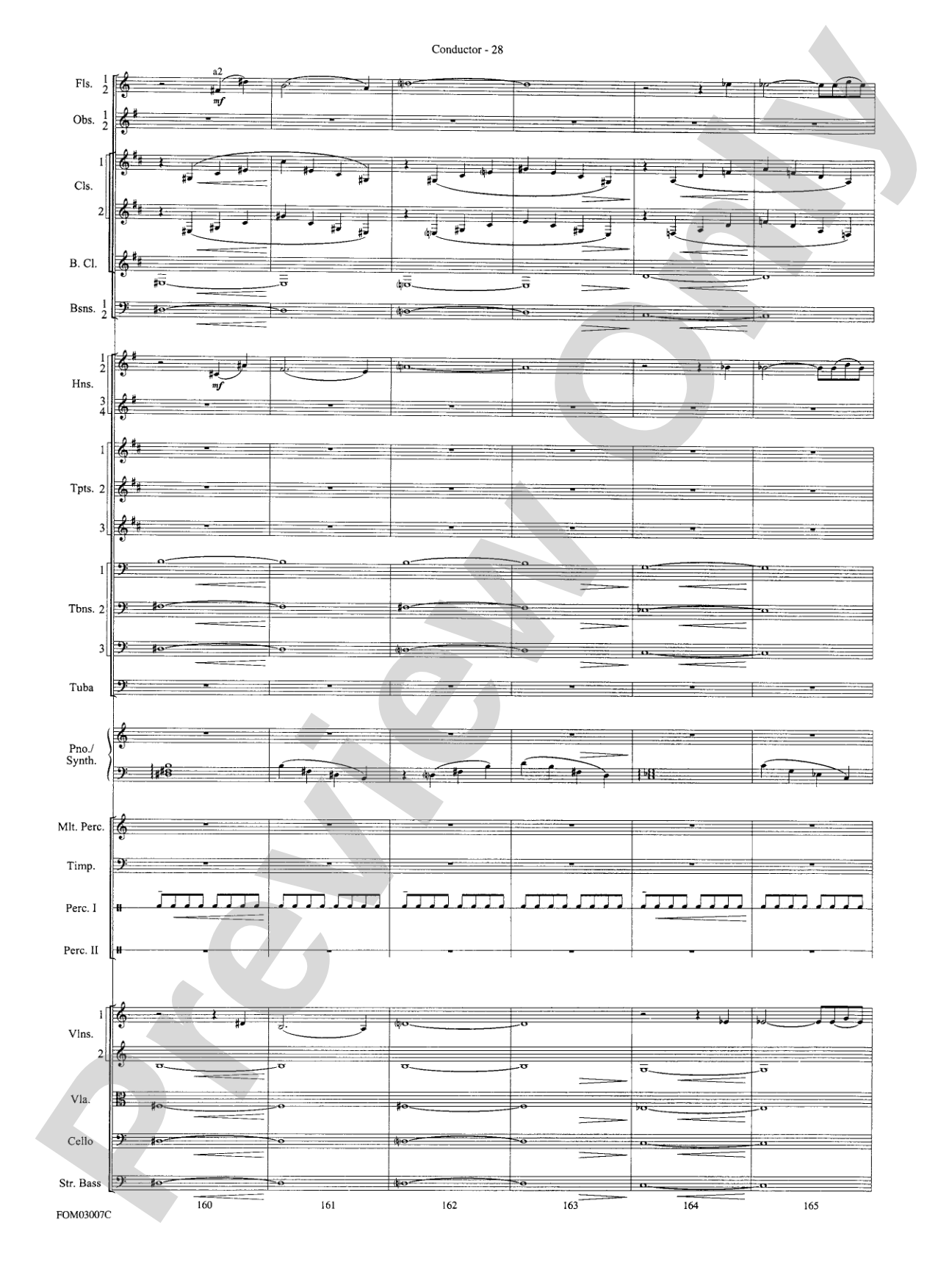 The Lord of the Rings: The Two Towers, Symphonic Suite from: Full Orchestra Conductor Score & Parts