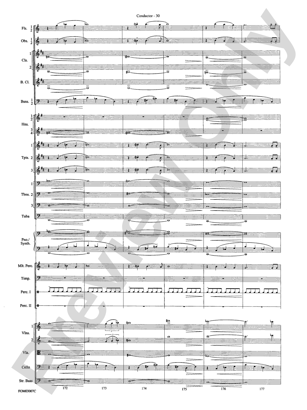 The Lord of the Rings: The Two Towers, Symphonic Suite from: Full Orchestra Conductor Score & Parts