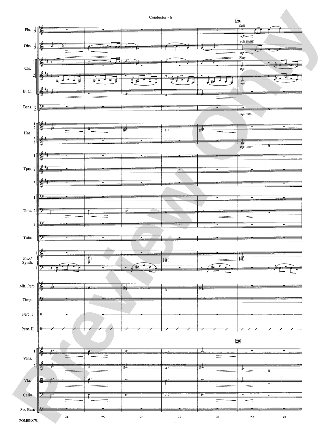 The Lord of the Rings: The Two Towers, Symphonic Suite from: Full Orchestra Conductor Score & Parts