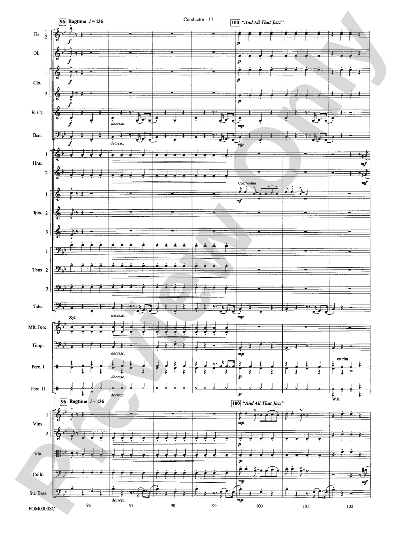 Chicago (from the musical Chicago): Score