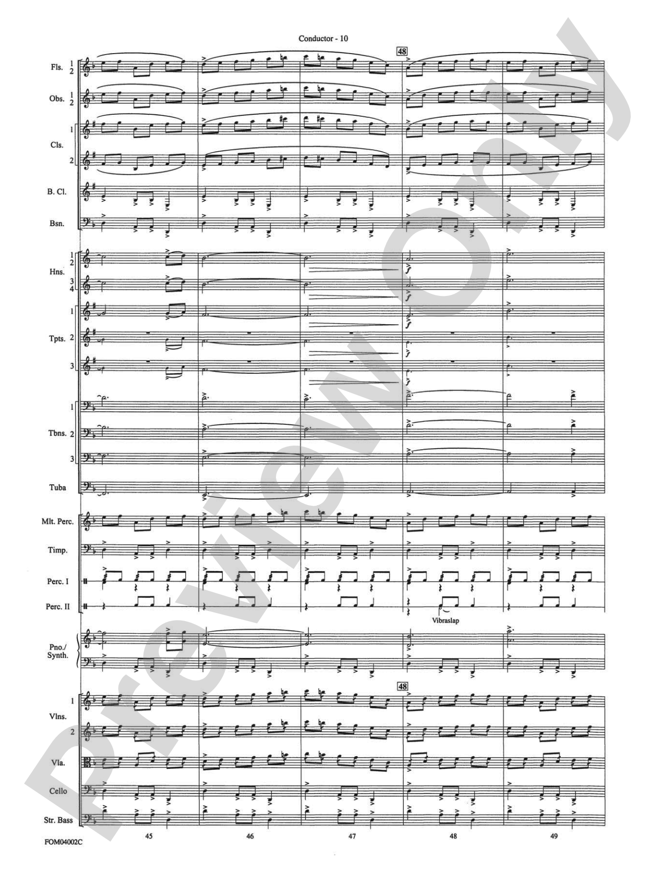 The Lord of the Rings: The Return of the King, Suite from: Full Orchestra Conductor Score & Parts