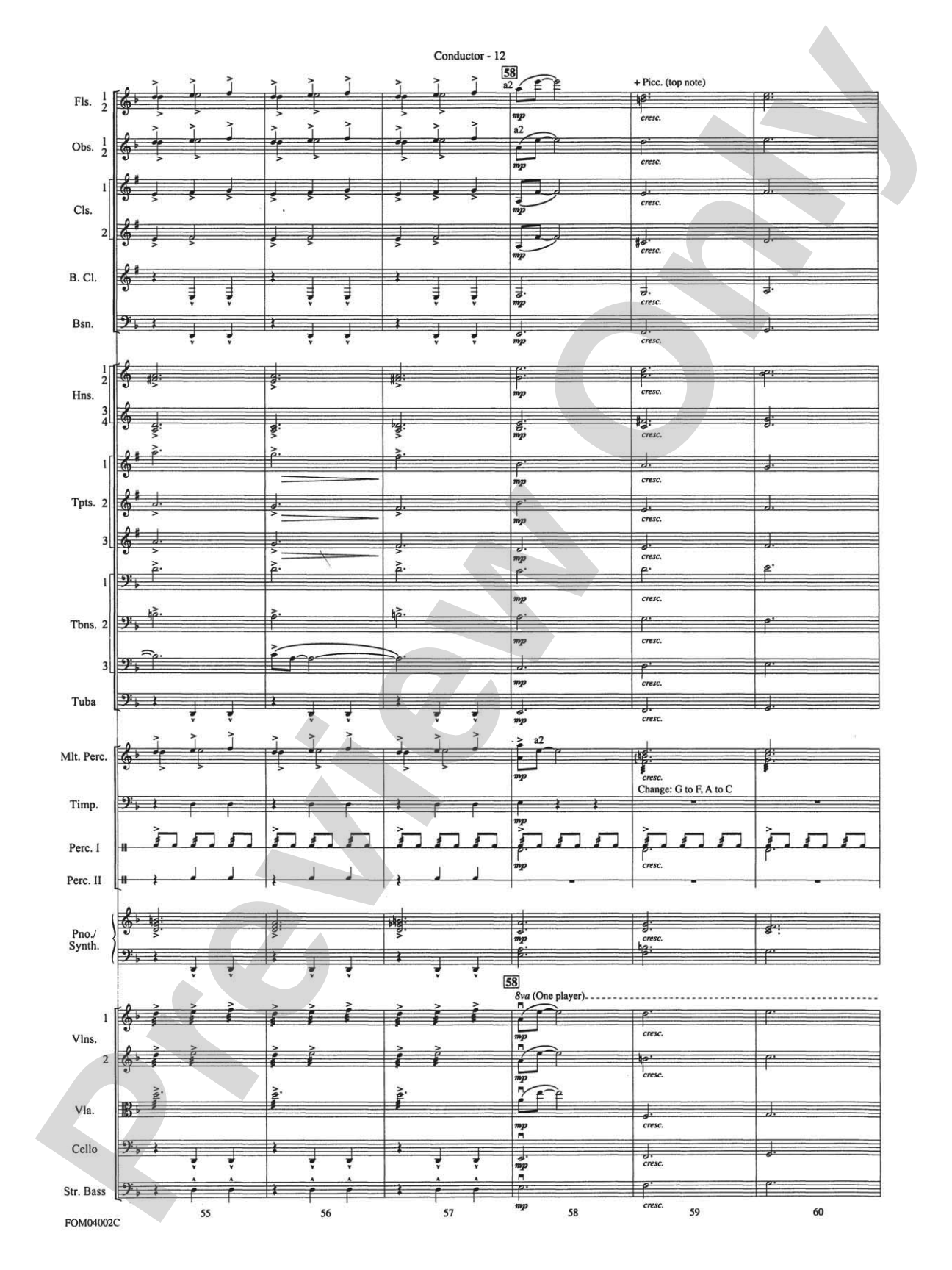 The Lord of the Rings: The Return of the King, Suite from: Full Orchestra Conductor Score & Parts