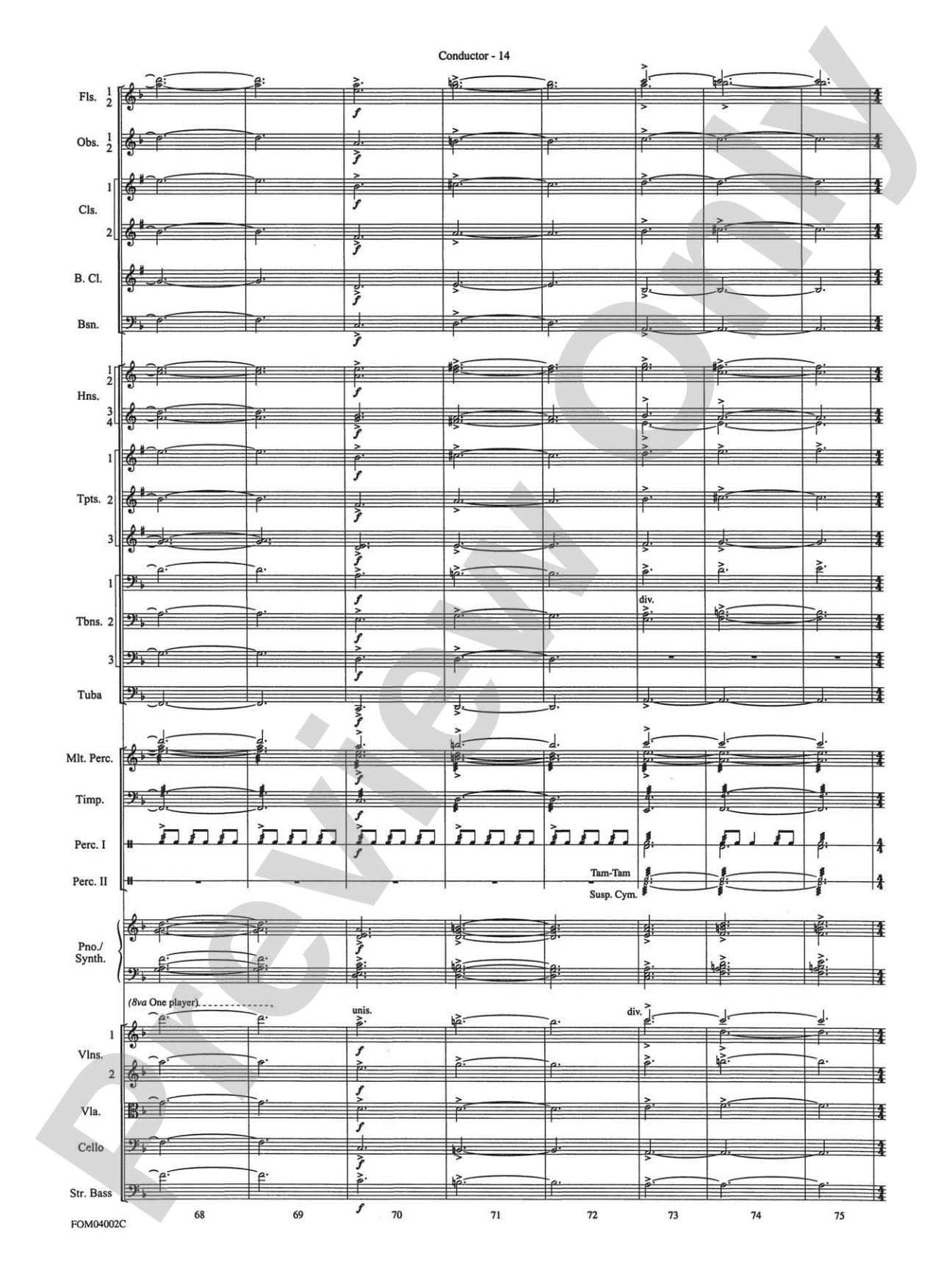 The Lord of the Rings: The Return of the King, Suite from: Full Orchestra Conductor Score & Parts