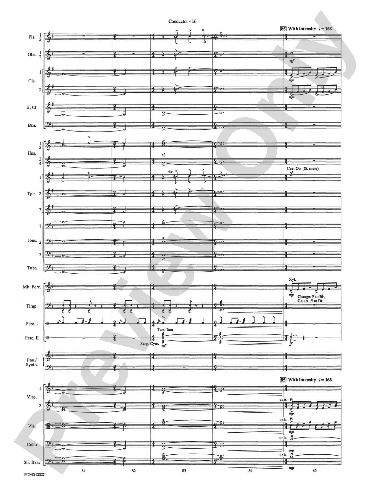 The Lord of the Rings: The Return of the King, Suite from: Full Orchestra Conductor Score & Parts