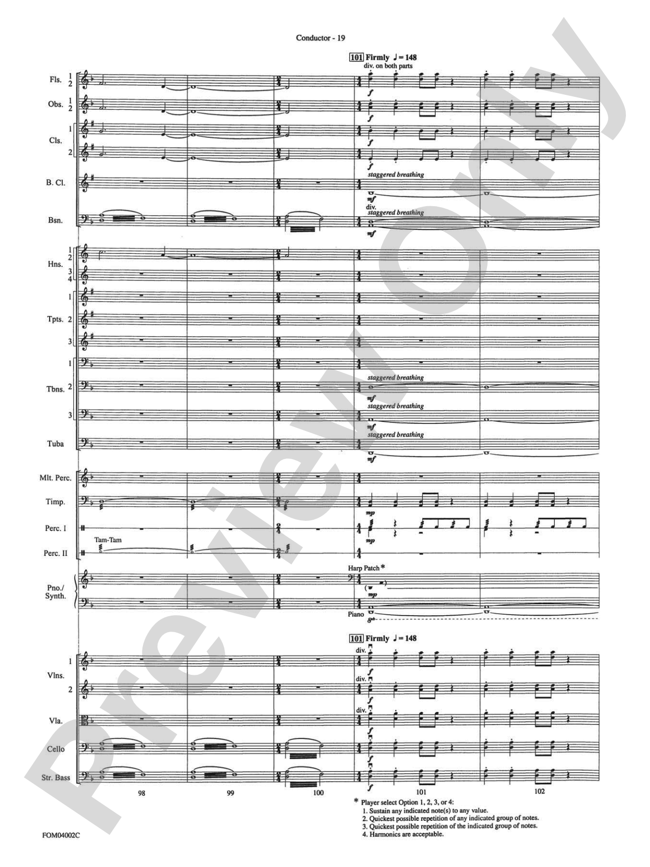The Lord of the Rings: The Return of the King, Suite from: Full Orchestra Conductor Score & Parts