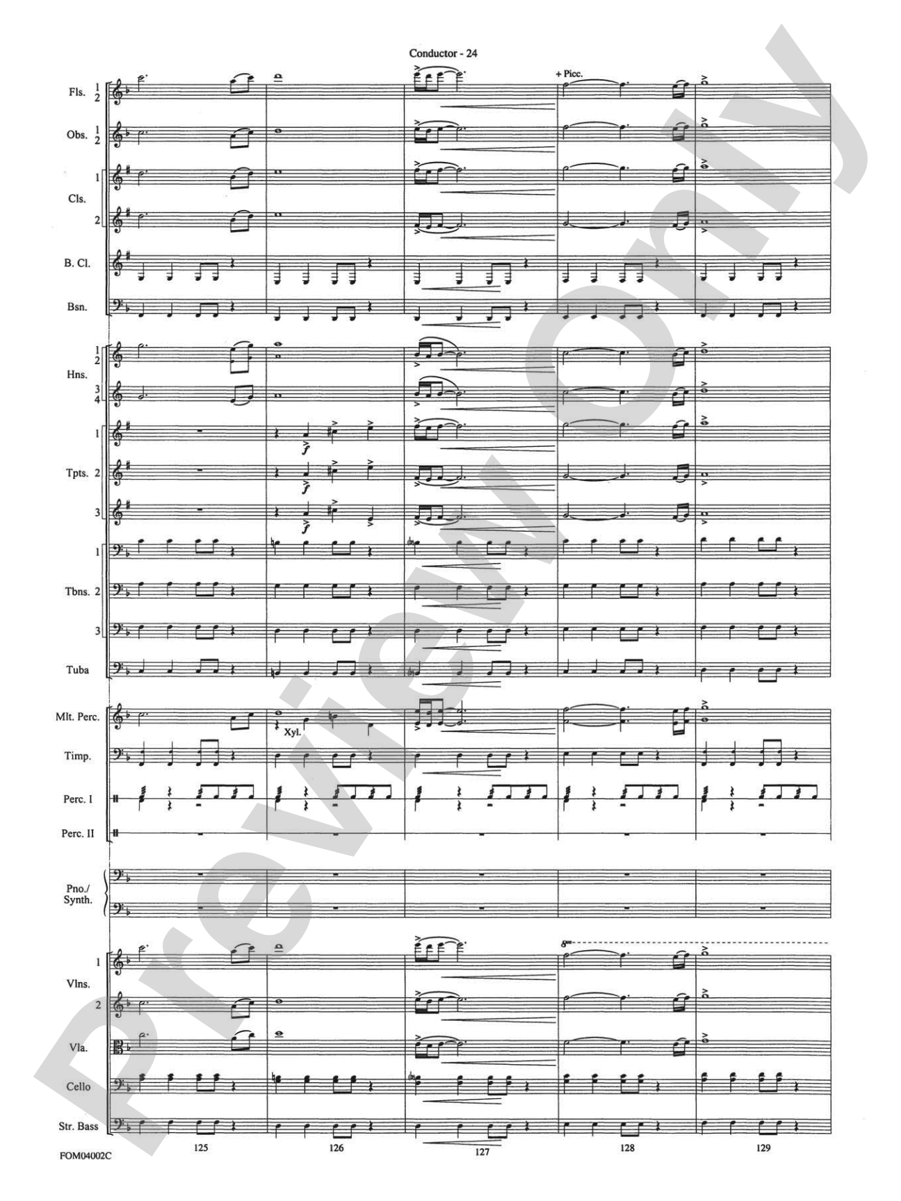 The Lord of the Rings: The Return of the King, Suite from: Full Orchestra Conductor Score & Parts