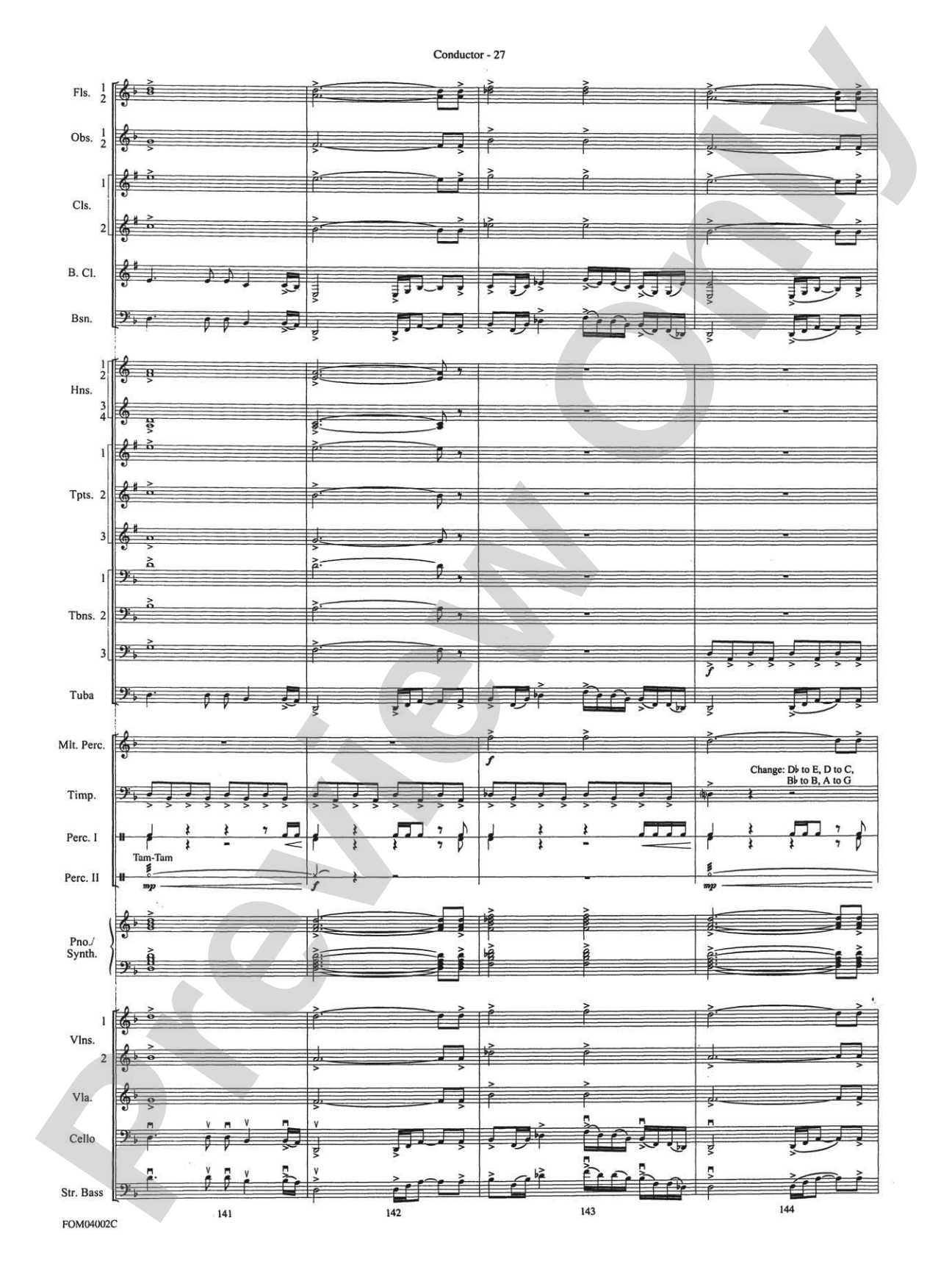 The Lord of the Rings: The Return of the King, Suite from: Full Orchestra Conductor Score & Parts