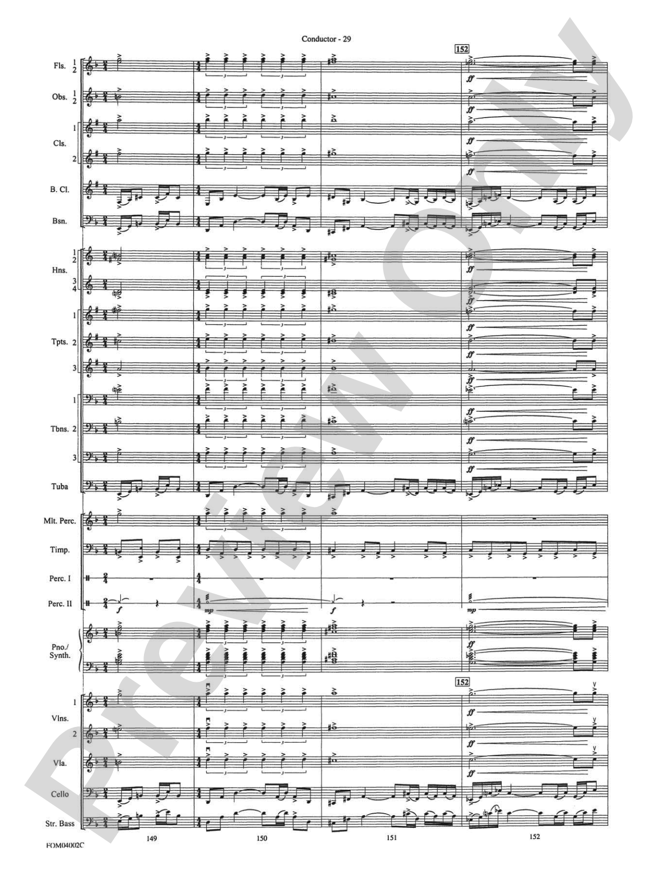 The Lord of the Rings: The Return of the King, Suite from: Full Orchestra Conductor Score & Parts