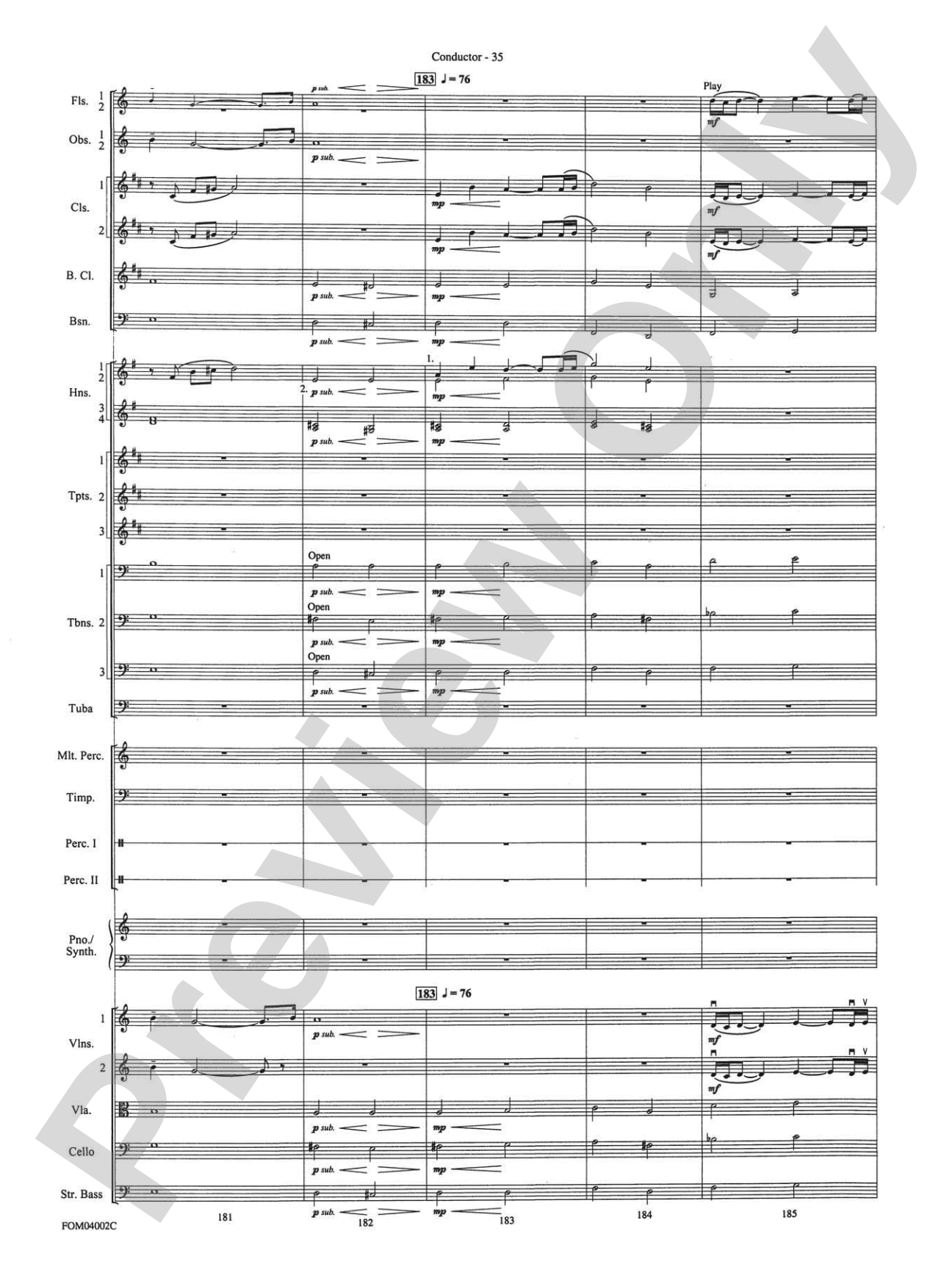 The Lord of the Rings: The Return of the King, Suite from: Full Orchestra Conductor Score & Parts