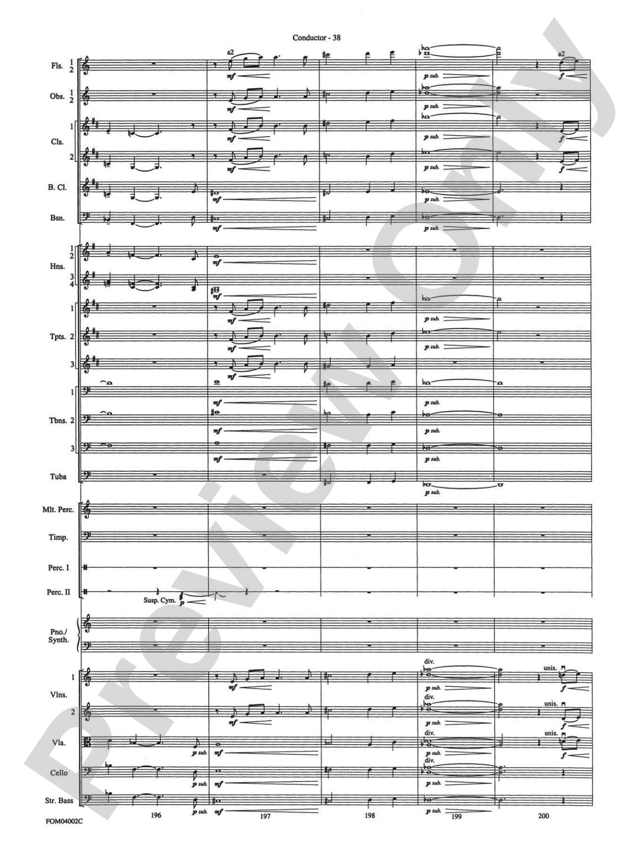 The Lord of the Rings: The Return of the King, Suite from: Full Orchestra Conductor Score & Parts