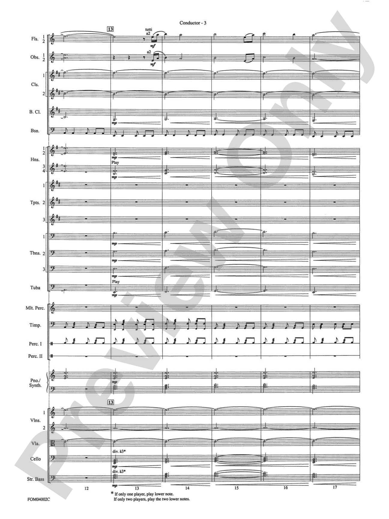 The Lord of the Rings: The Return of the King, Suite from: Full Orchestra Conductor Score & Parts