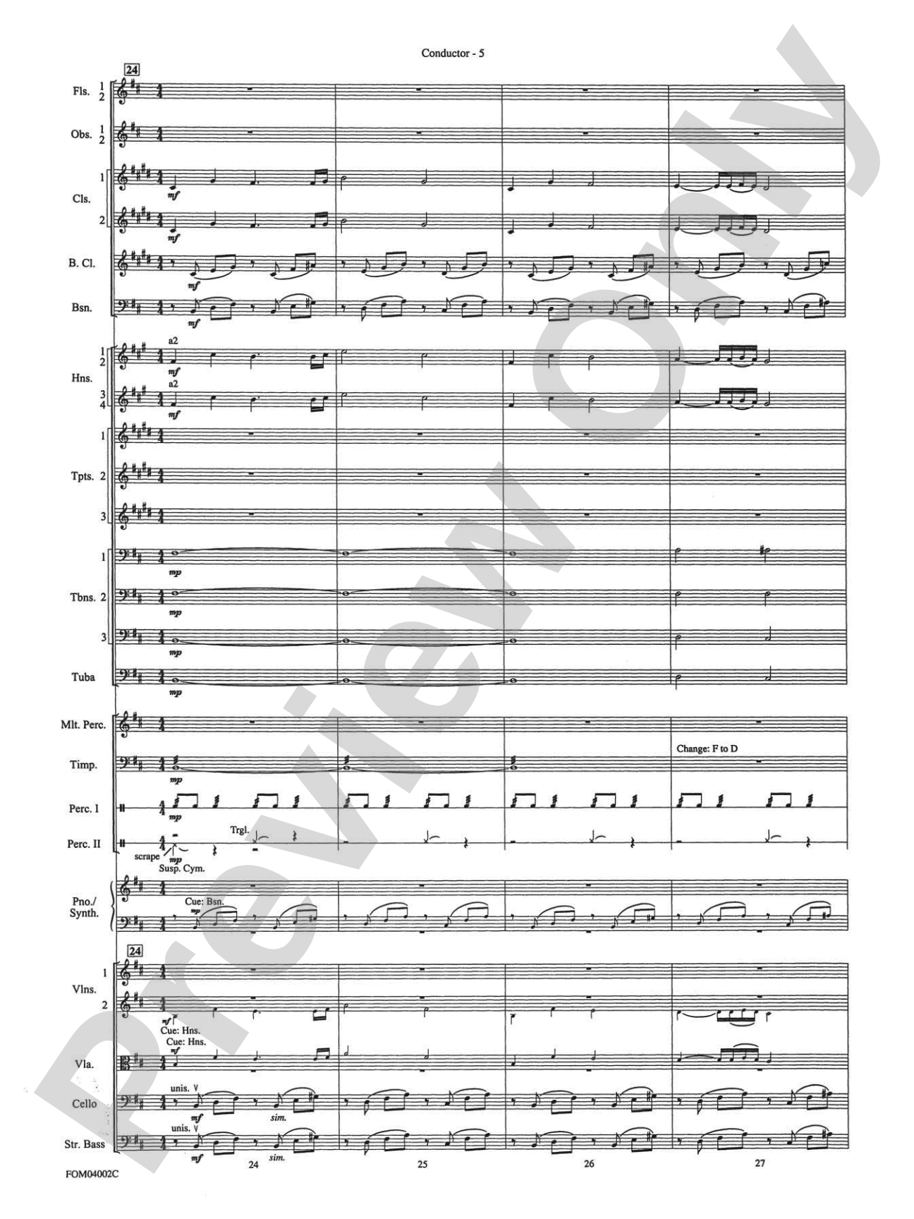 The Lord of the Rings: The Return of the King, Suite from: Full Orchestra Conductor Score & Parts