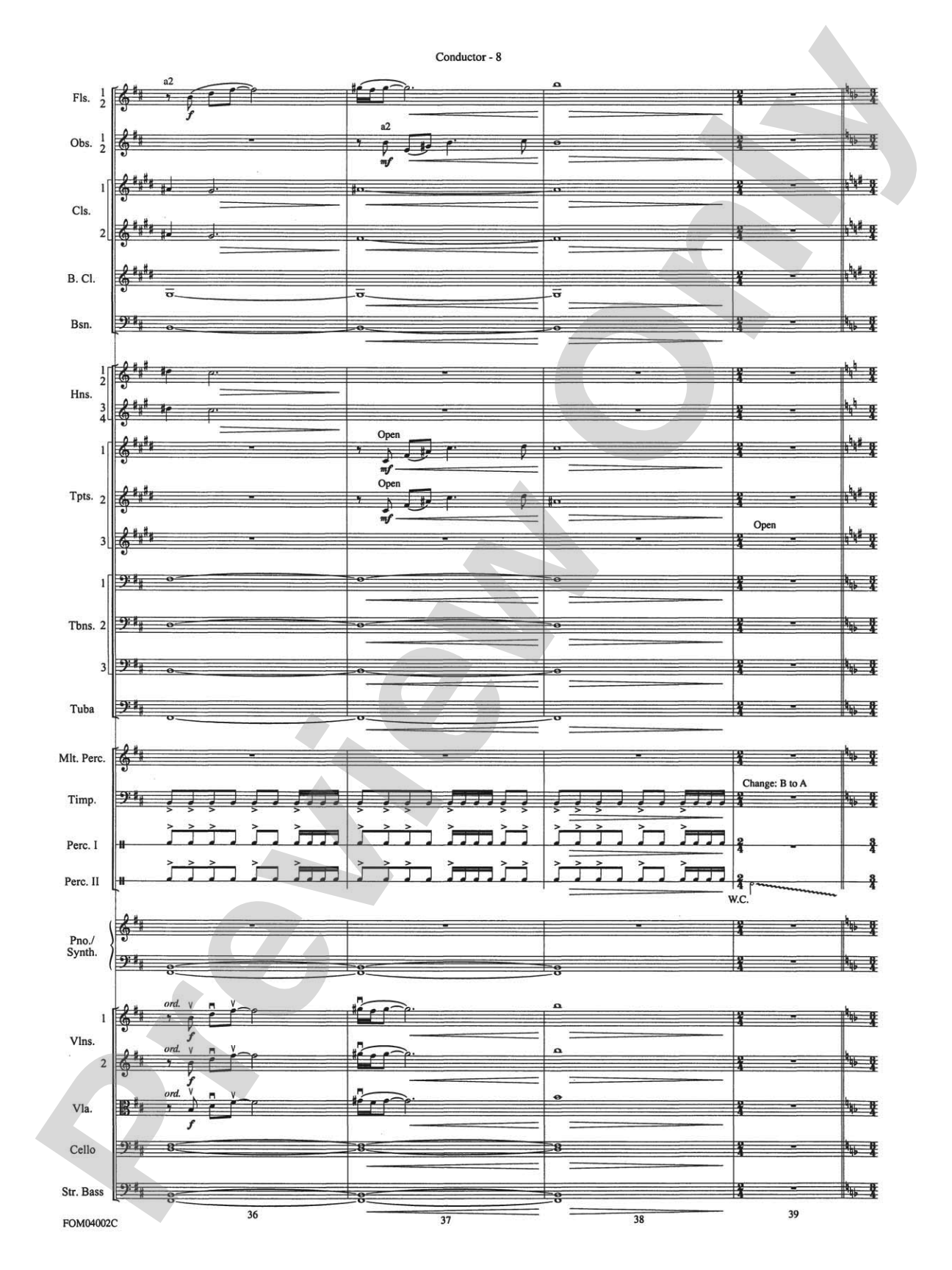 The Lord of the Rings: The Return of the King, Suite from: Full Orchestra Conductor Score & Parts