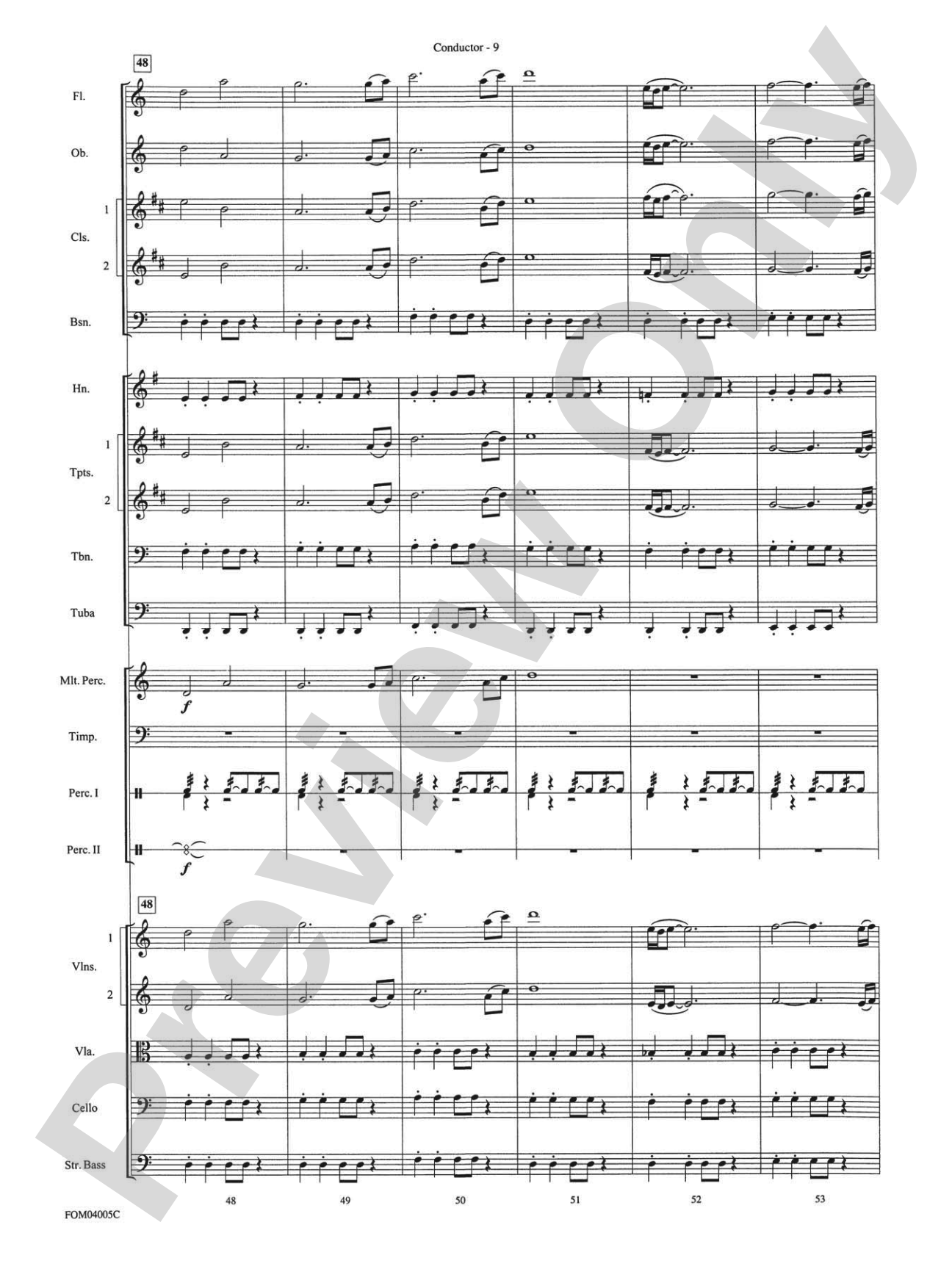 The Lord of the Rings: The Return of the King, Selections from: Full Orchestra Conductor Score & Parts