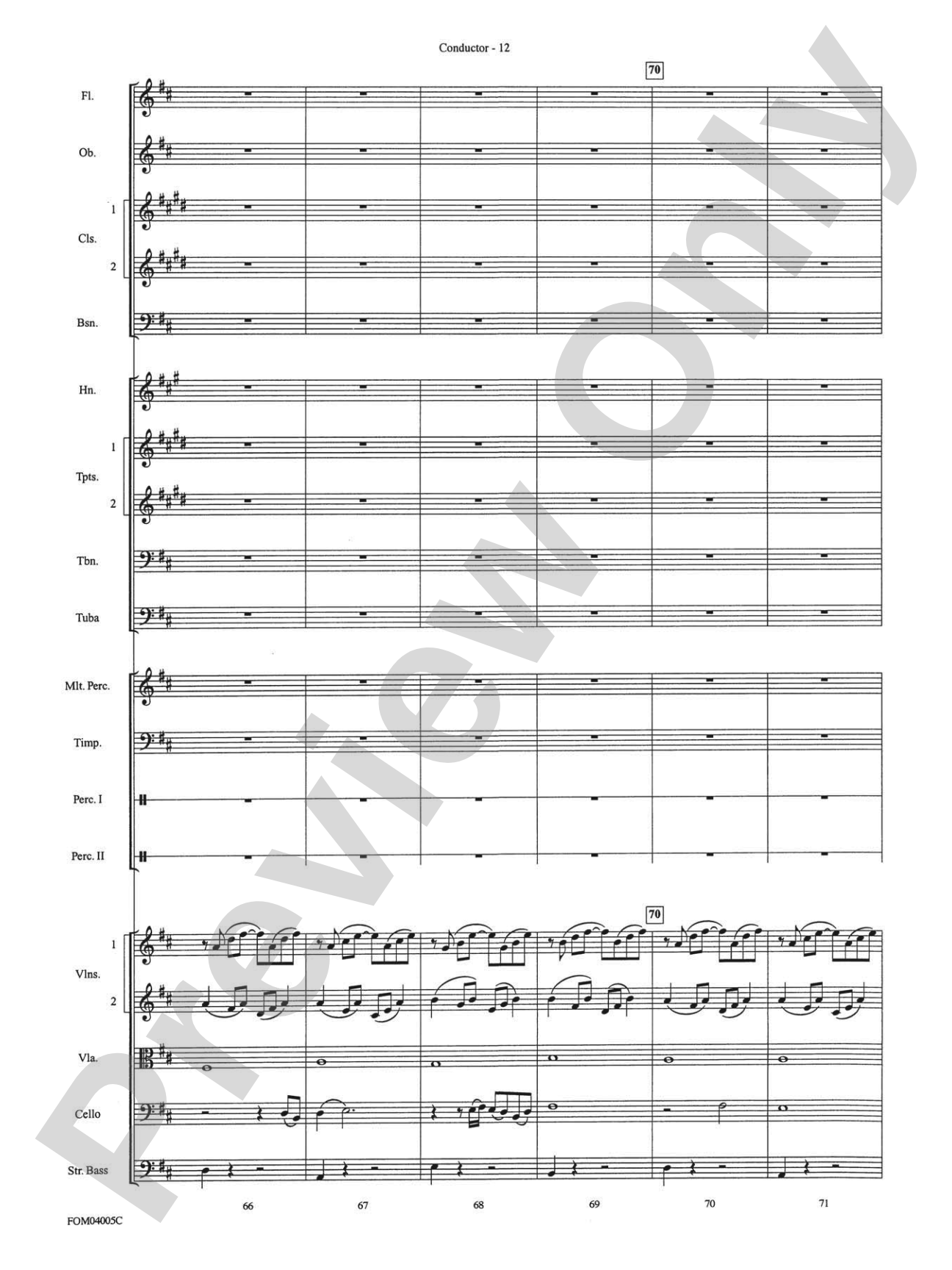 The Lord of the Rings: The Return of the King, Selections from: Full Orchestra Conductor Score & Parts