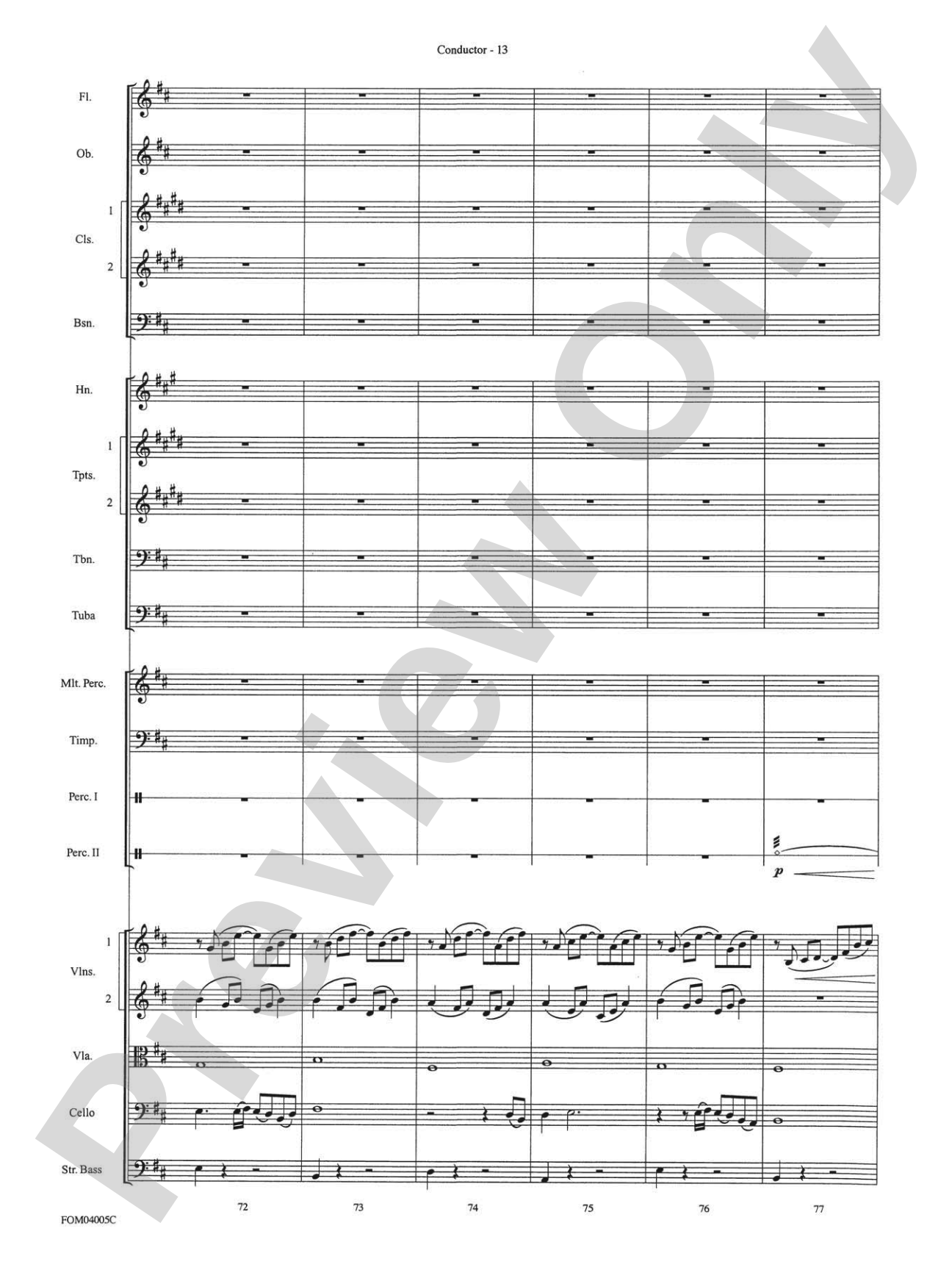 The Lord of the Rings: The Return of the King, Selections from: Full Orchestra Conductor Score & Parts