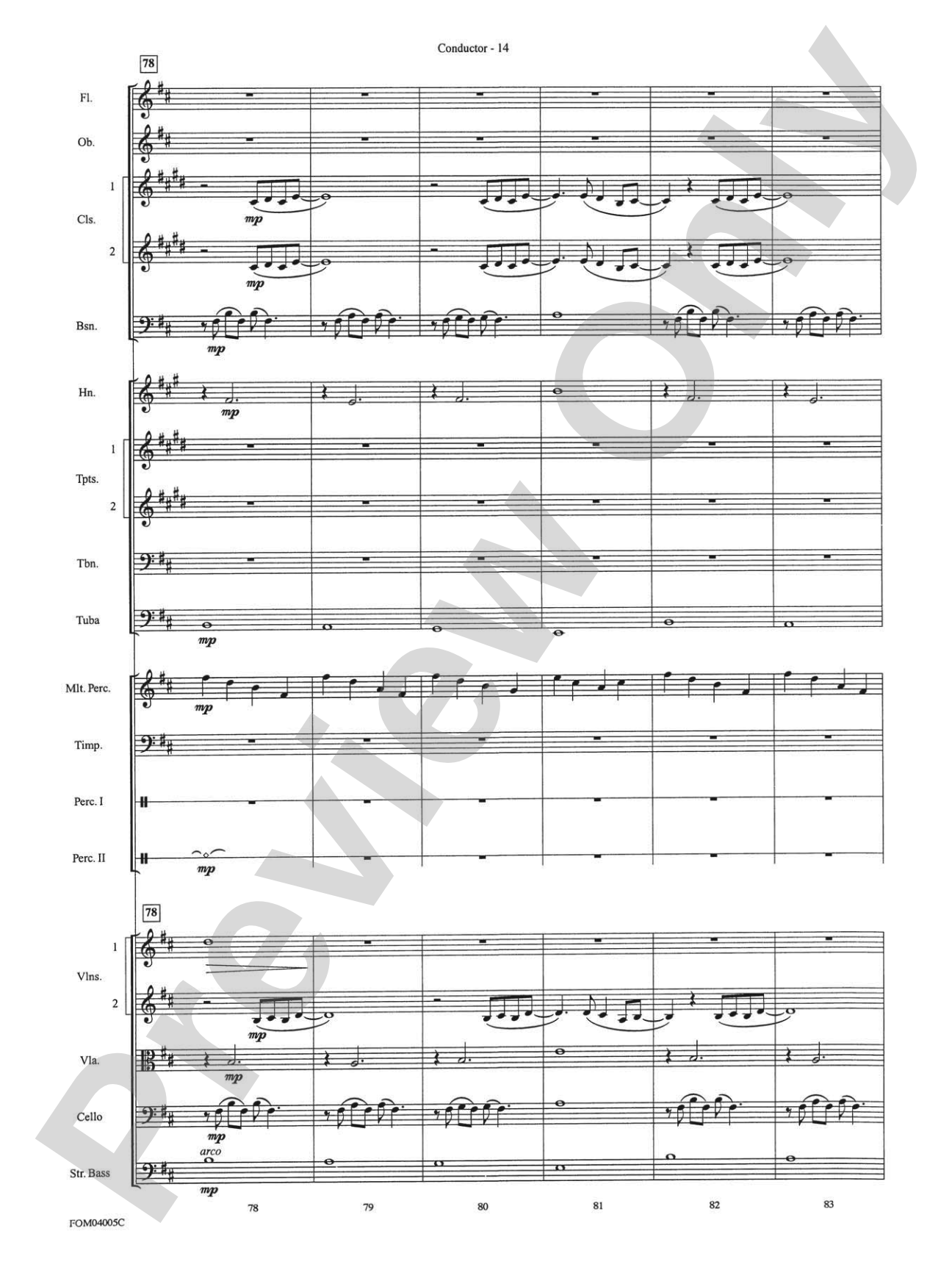 The Lord of the Rings: The Return of the King, Selections from: Full Orchestra Conductor Score & Parts