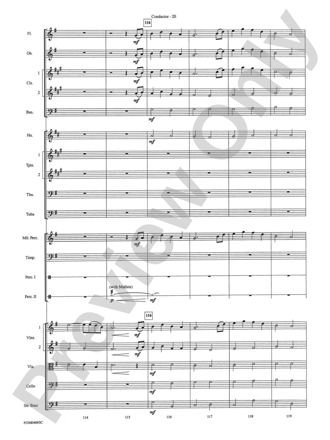 The Lord of the Rings: The Return of the King, Selections from: Full Orchestra Conductor Score & Parts