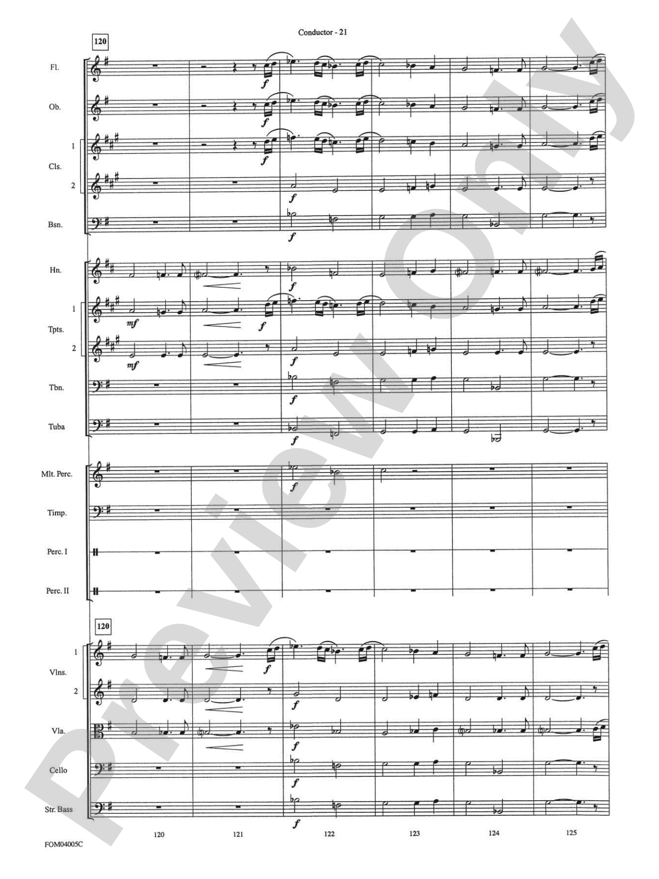 The Lord of the Rings: The Return of the King, Selections from: Full Orchestra Conductor Score & Parts