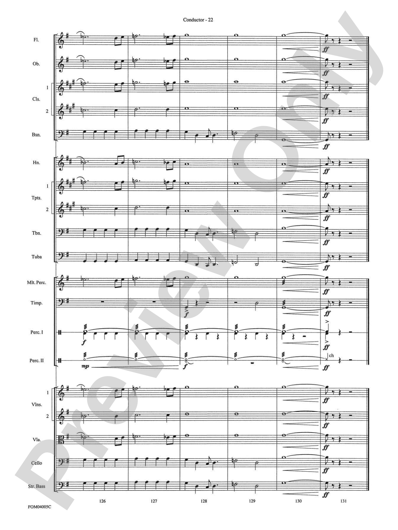 The Lord of the Rings: The Return of the King, Selections from: Full Orchestra Conductor Score & Parts